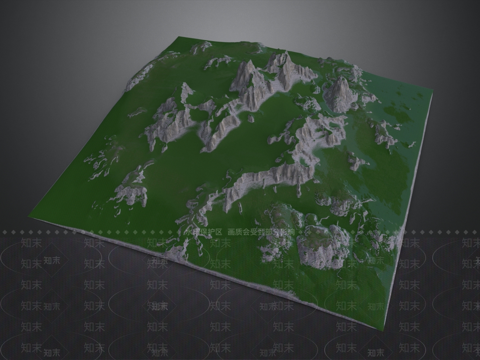 陡坡山体3D模型下载【ID:1229075062】