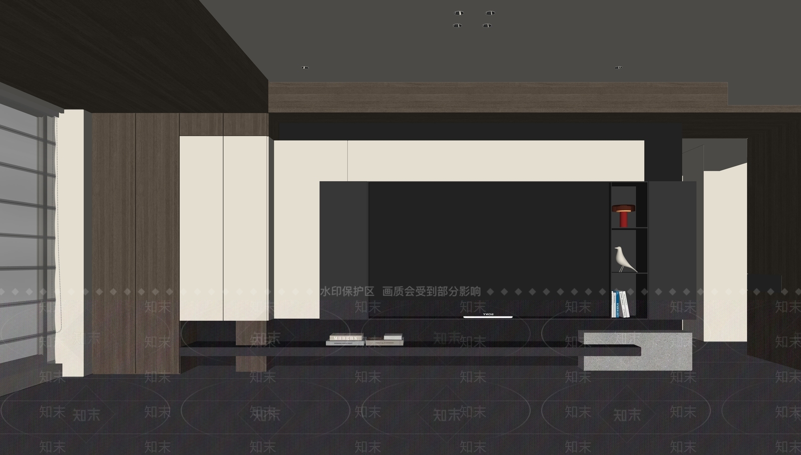 意式极简背景墙SU模型下载【ID:1229082732】