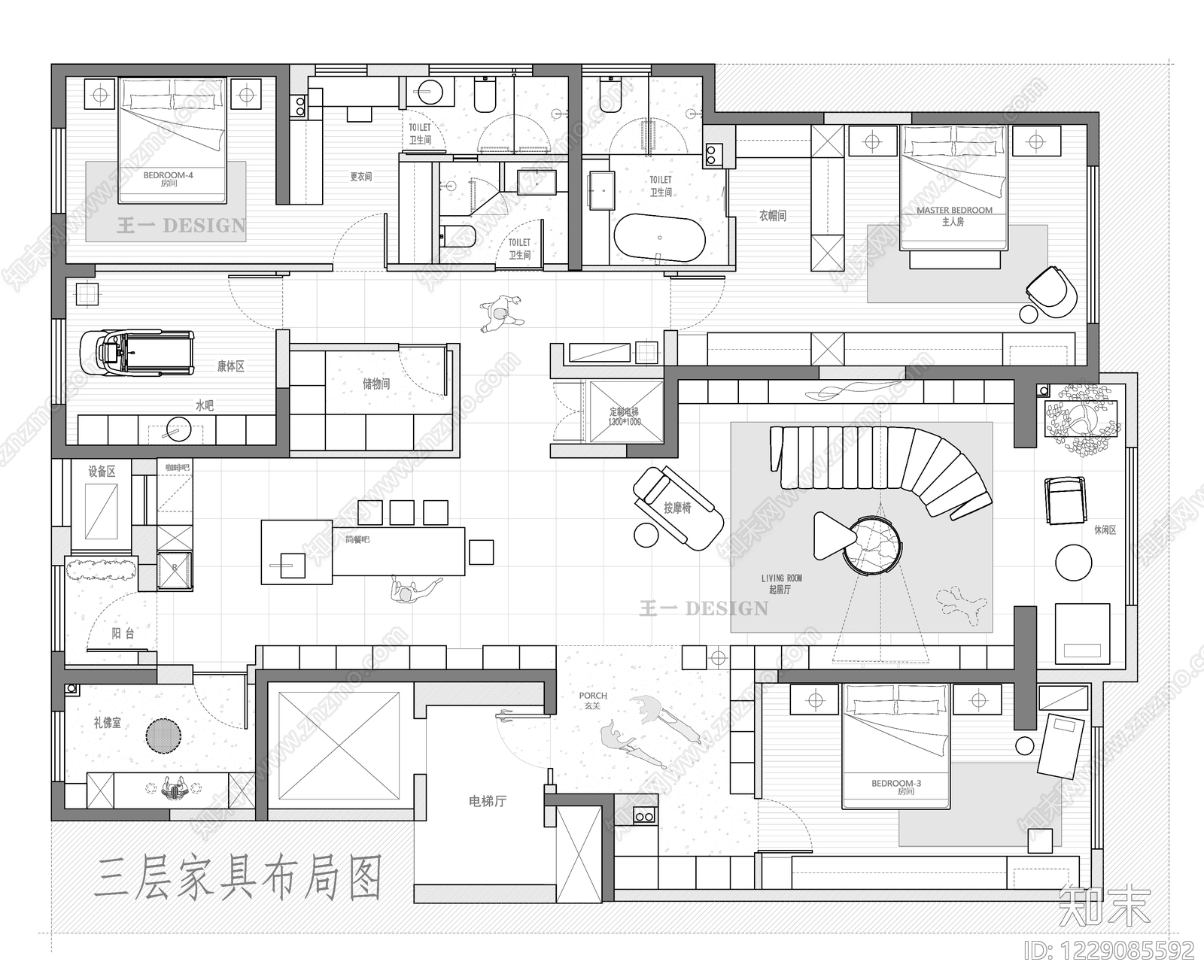 别墅cad施工图下载【ID:1229085592】