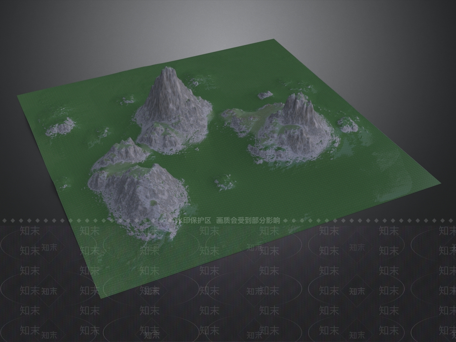 塑山地形3D模型下载【ID:1229087208】