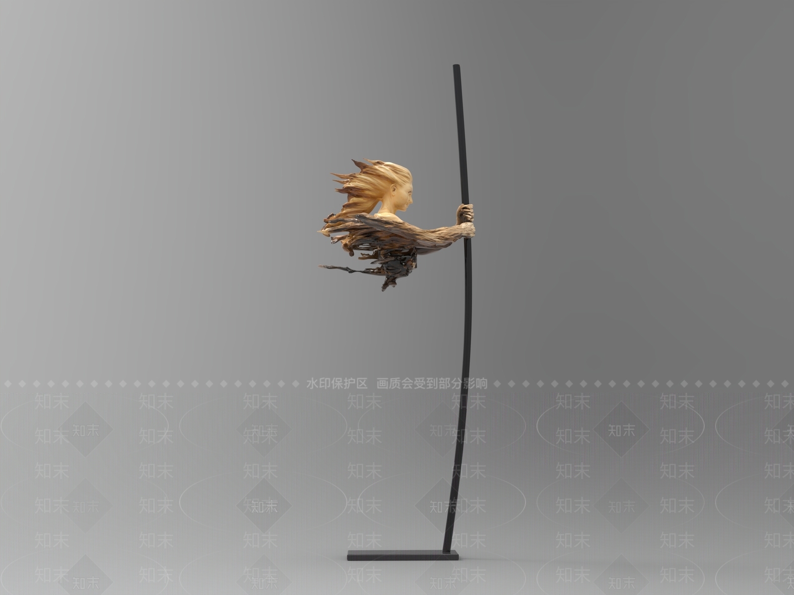 极简落地摆件3D模型下载【ID:1229108219】