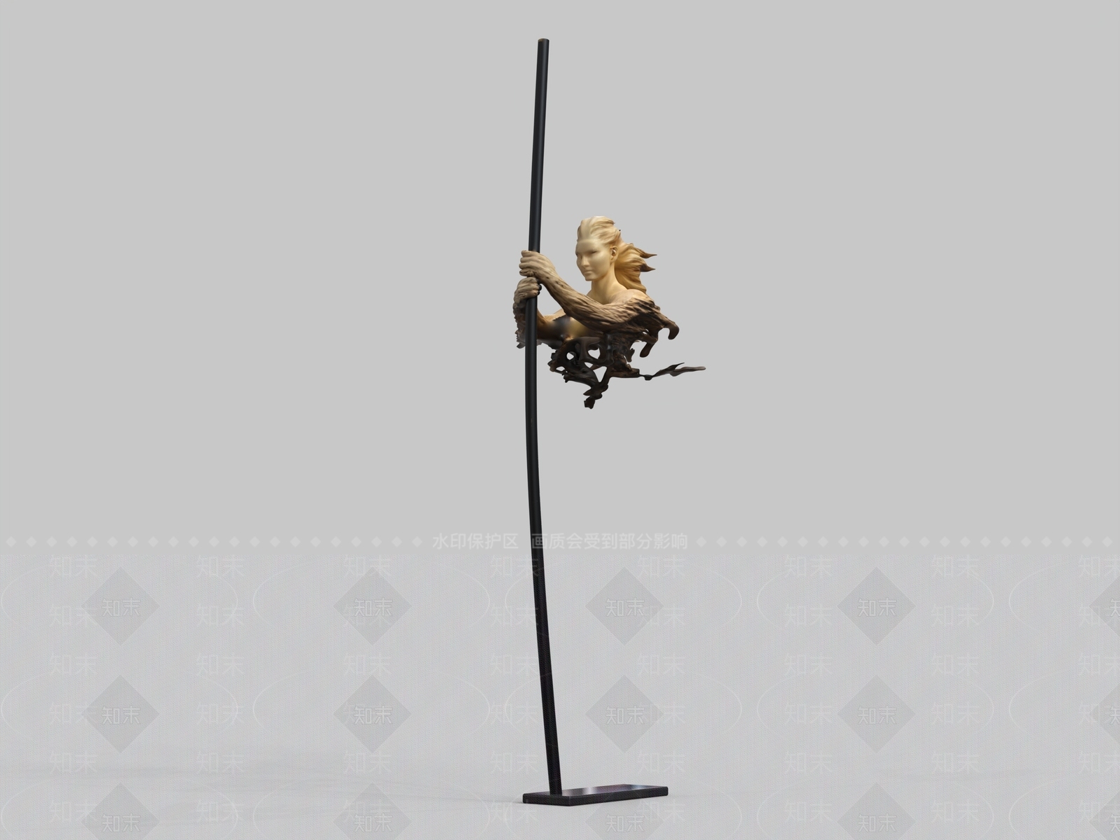 极简落地摆件3D模型下载【ID:1229108219】