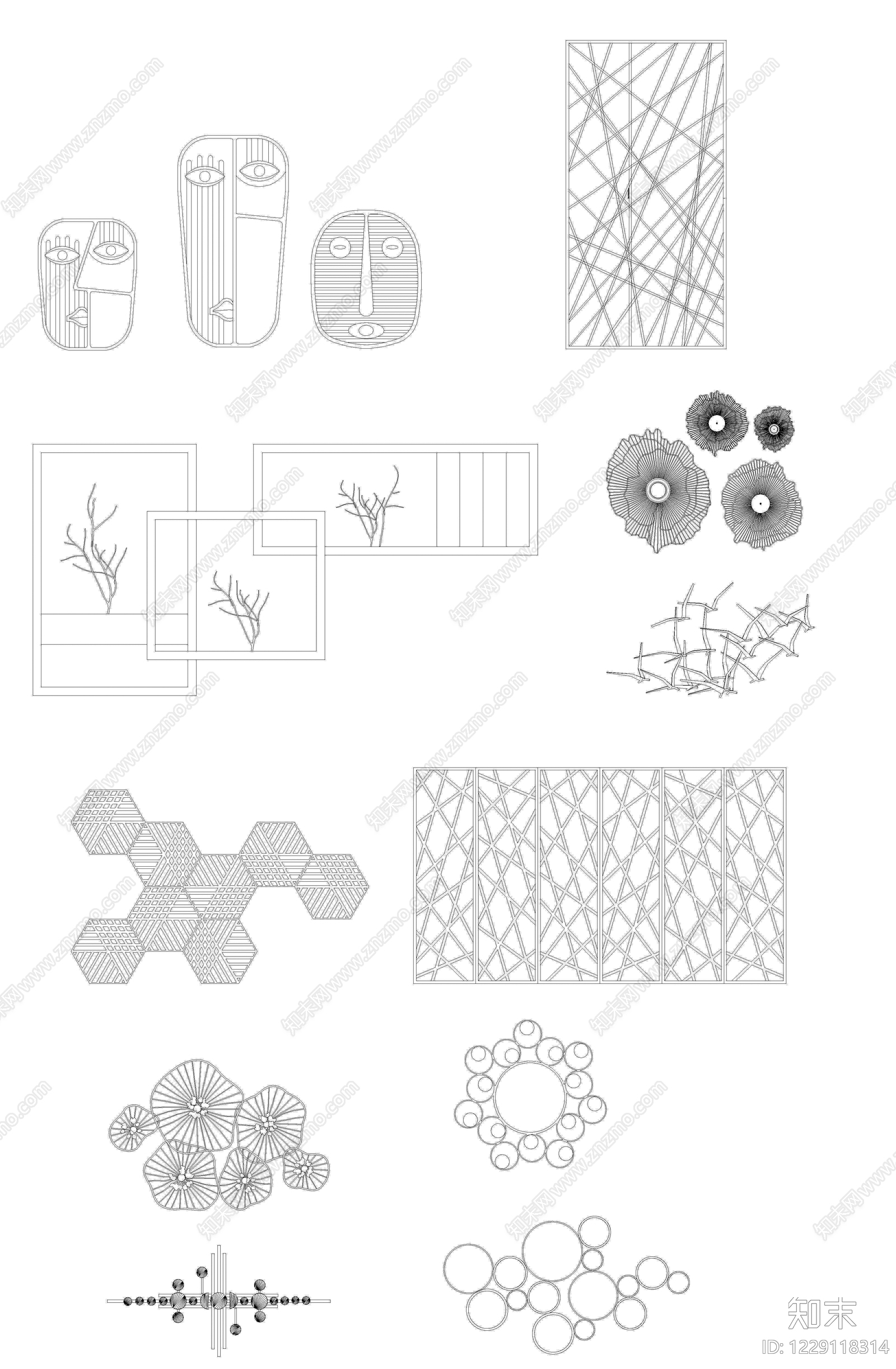 挂画CAD图纸