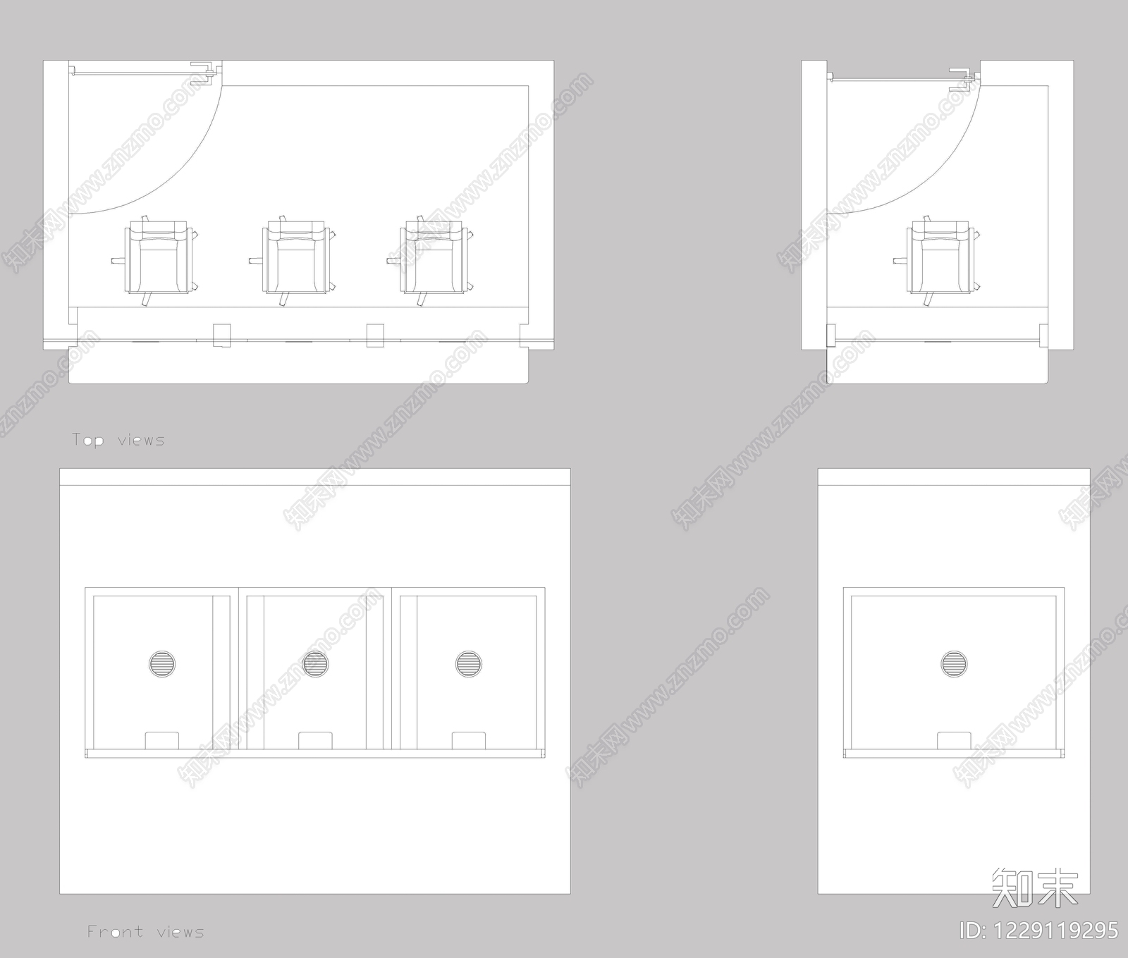 家具图库cad施工图下载【ID:1229119295】