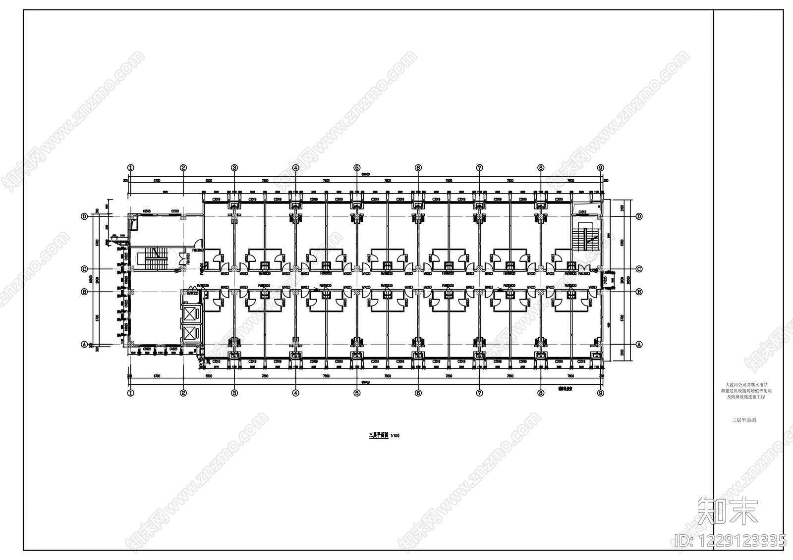 其他居住建筑cad施工图下载【ID:1229123335】
