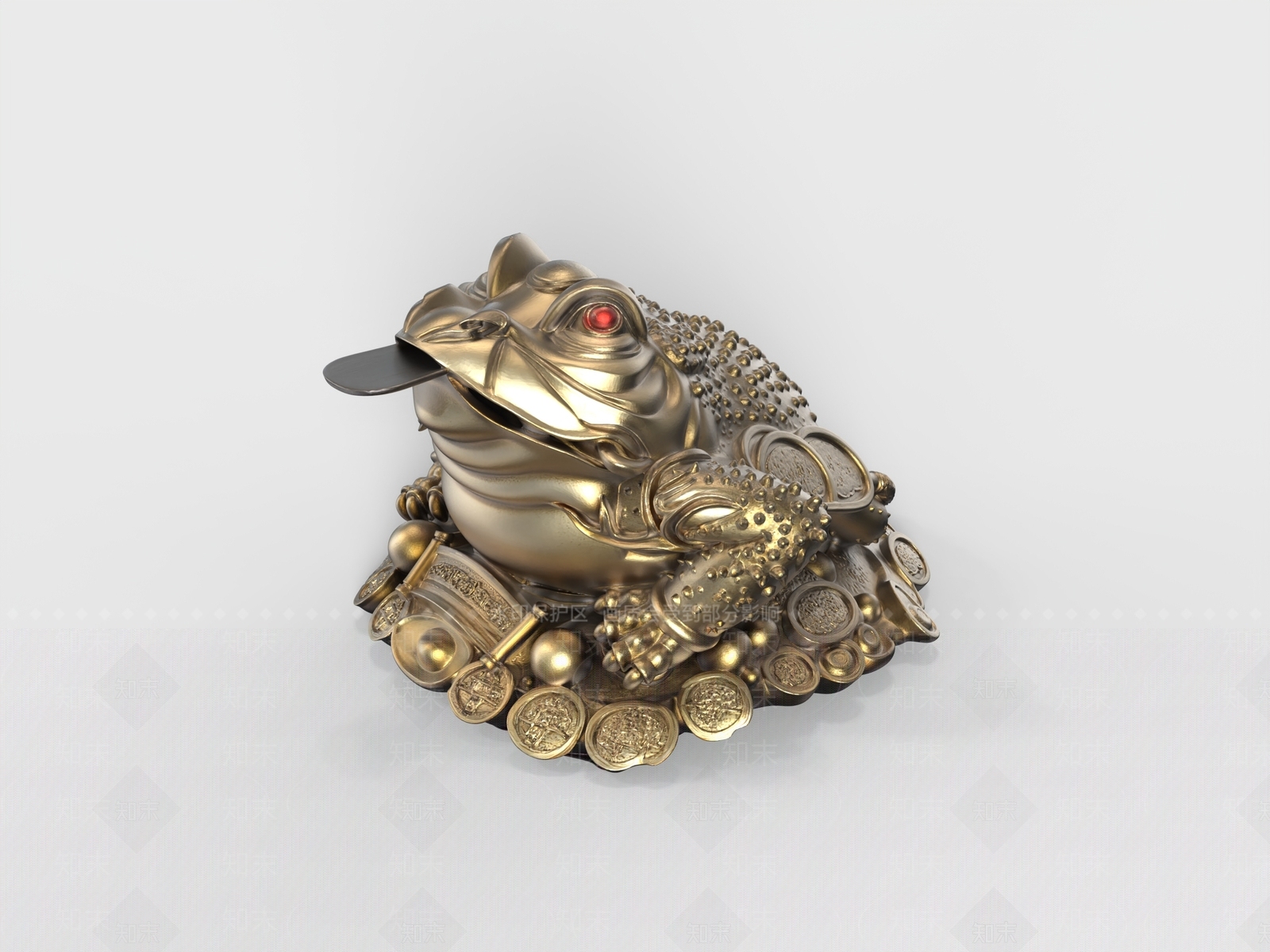 中式雕塑摆件3D模型下载【ID:1229128541】