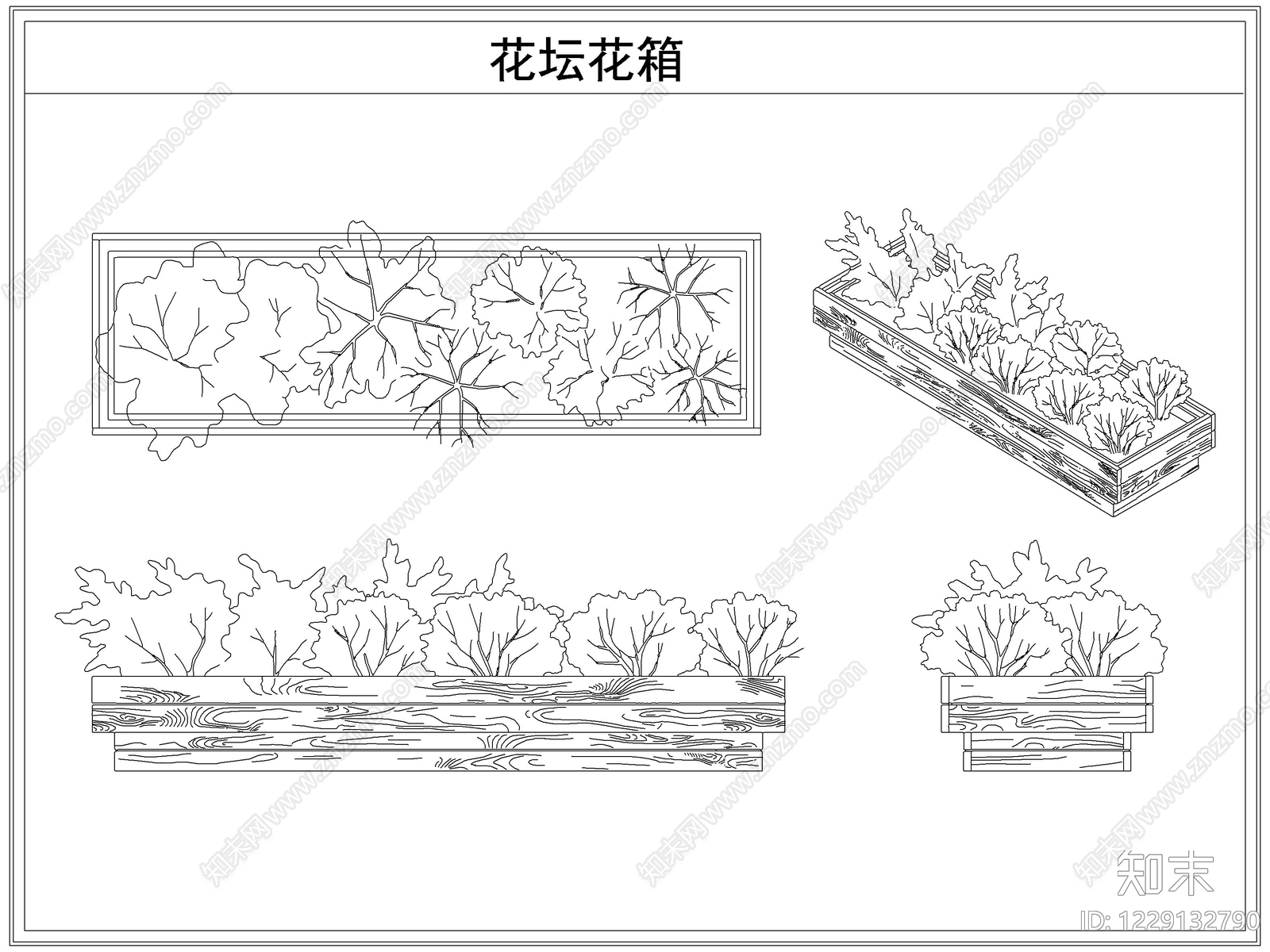 灌木种植CAD图纸