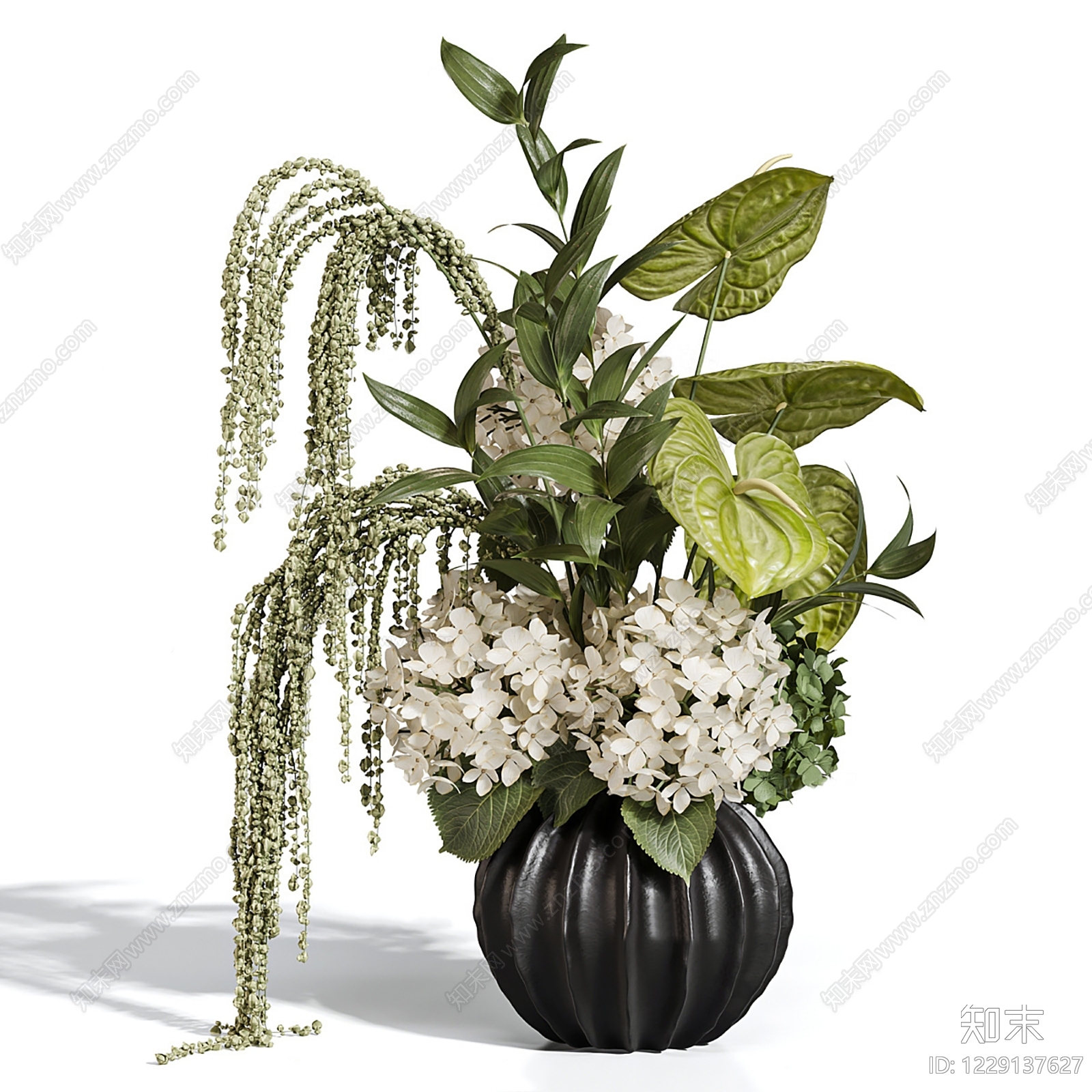 现代花艺SU模型下载【ID:1229137627】