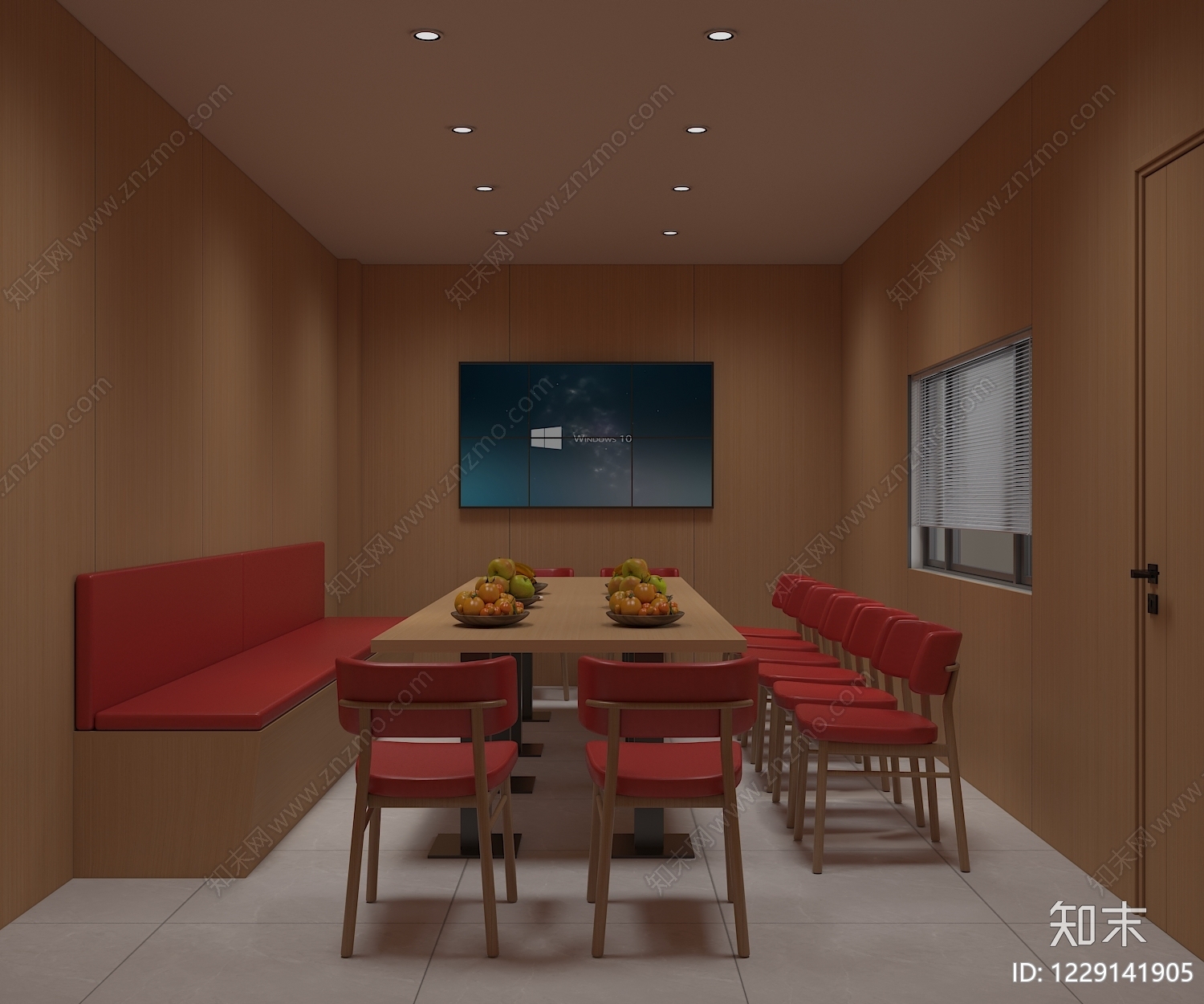 现代简约会议室3D模型下载【ID:1229141905】