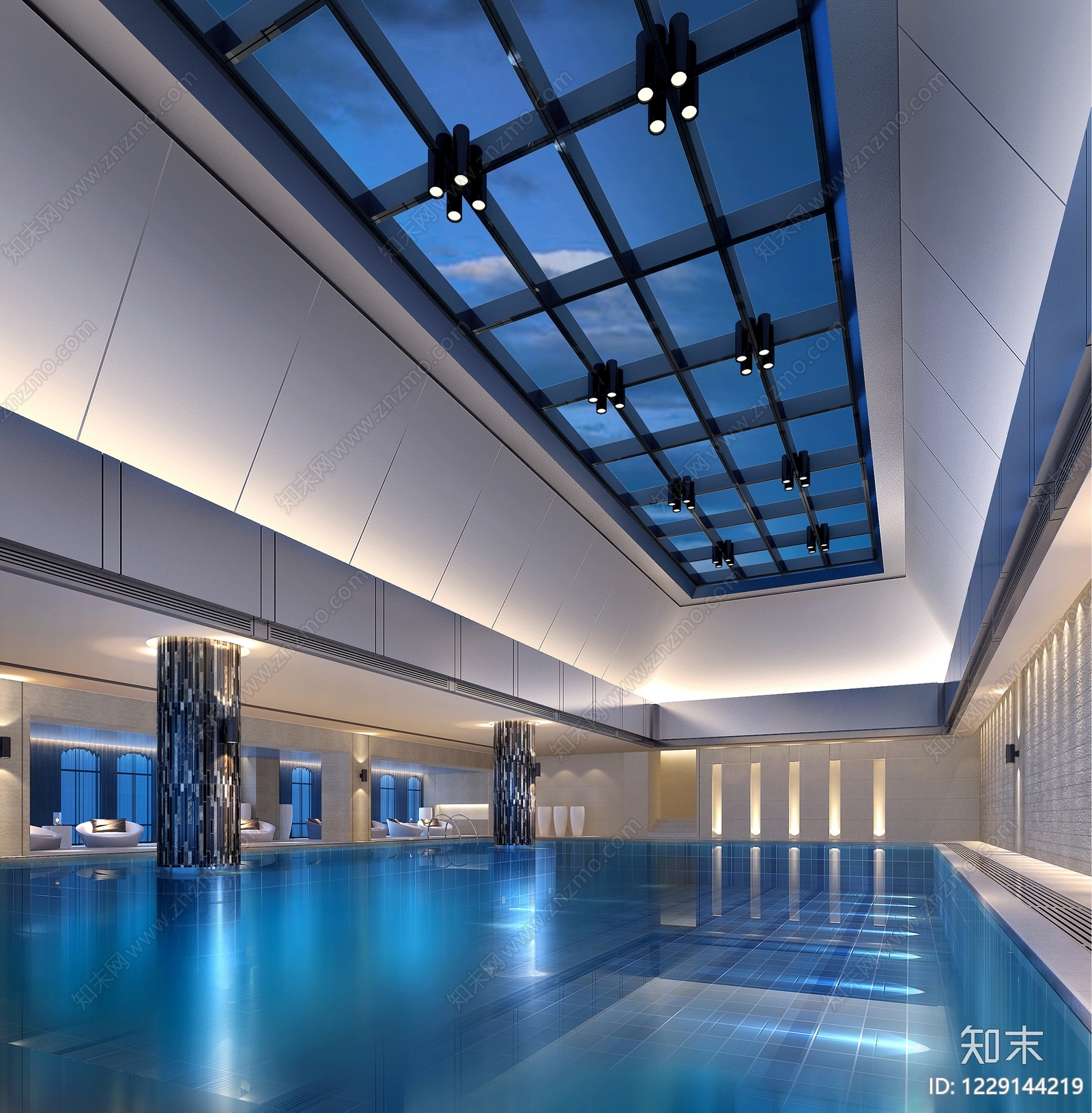 轻奢酒店3D模型下载【ID:1229144219】