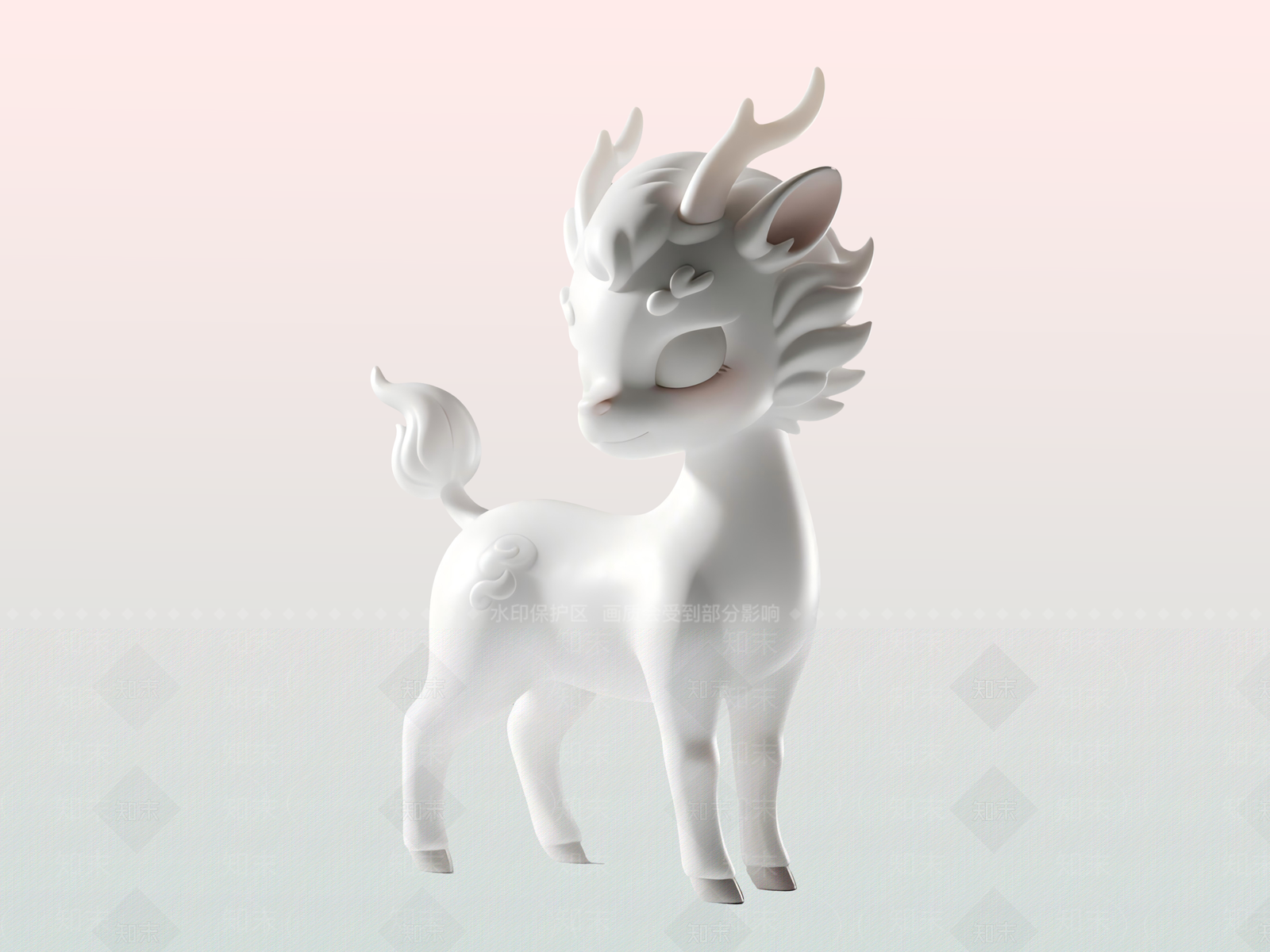 新中式雕塑摆件3D模型下载【ID:1229153500】