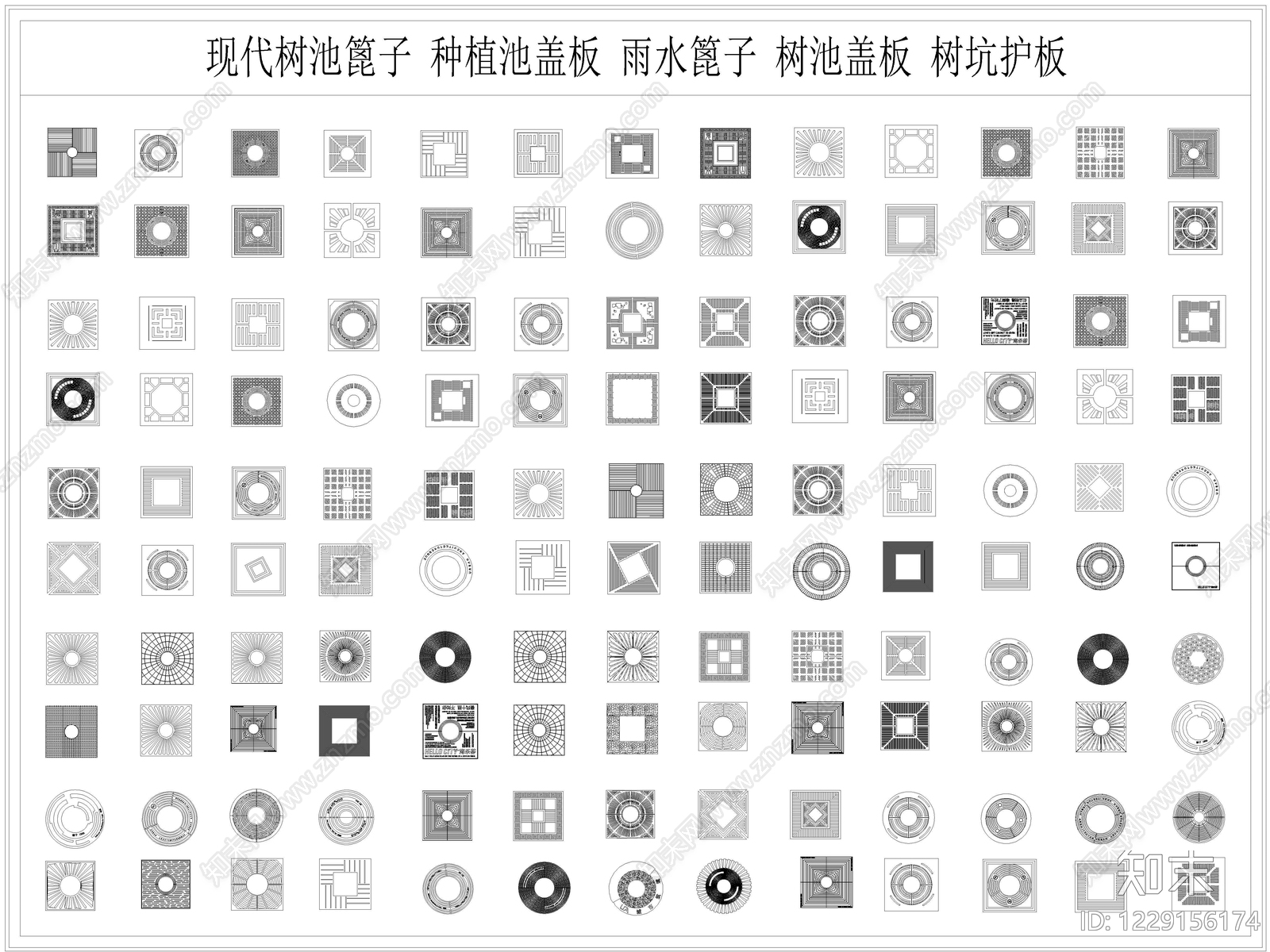 综合硬装构件图库CAD图纸