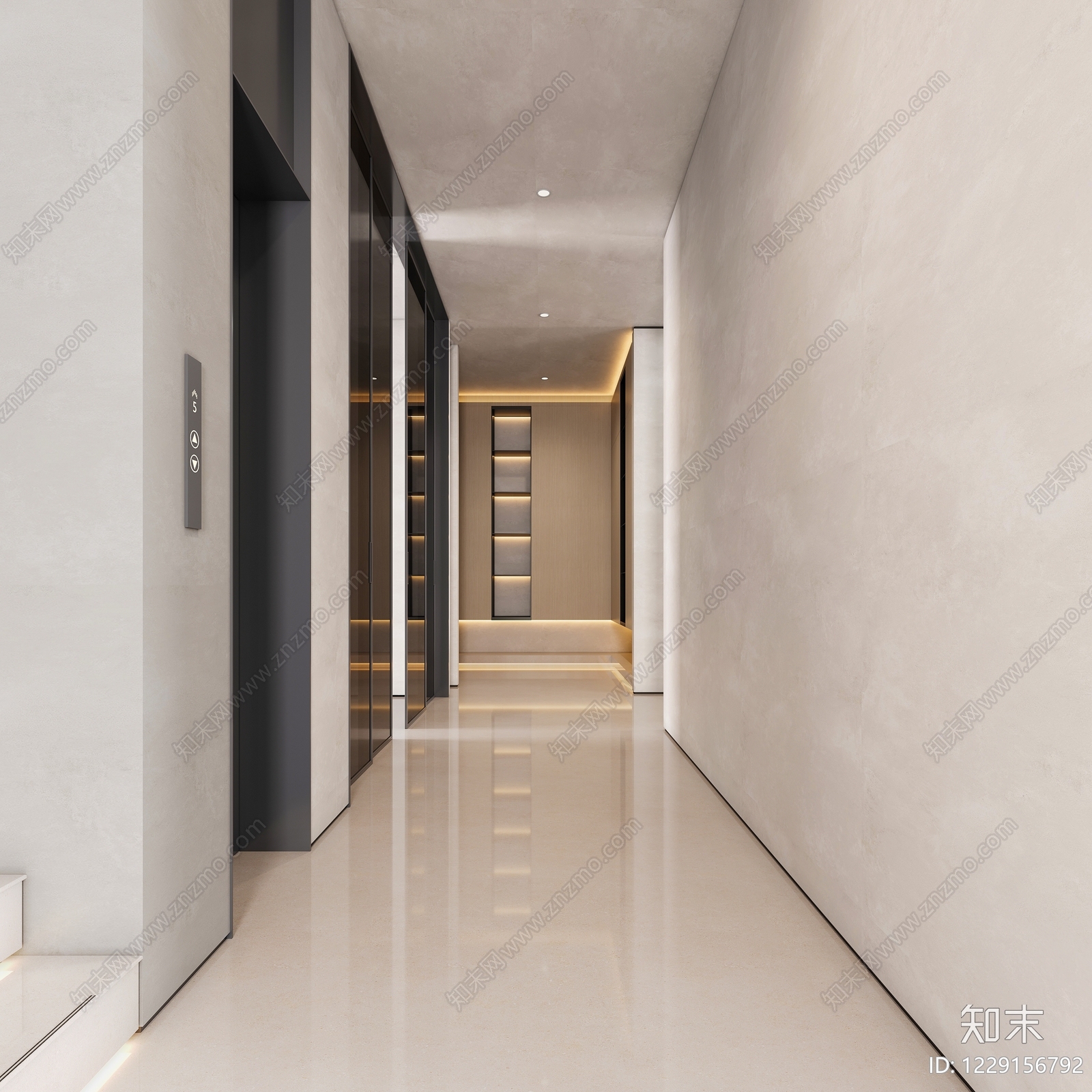 意式极简岛台餐厅3D模型下载【ID:1229156792】