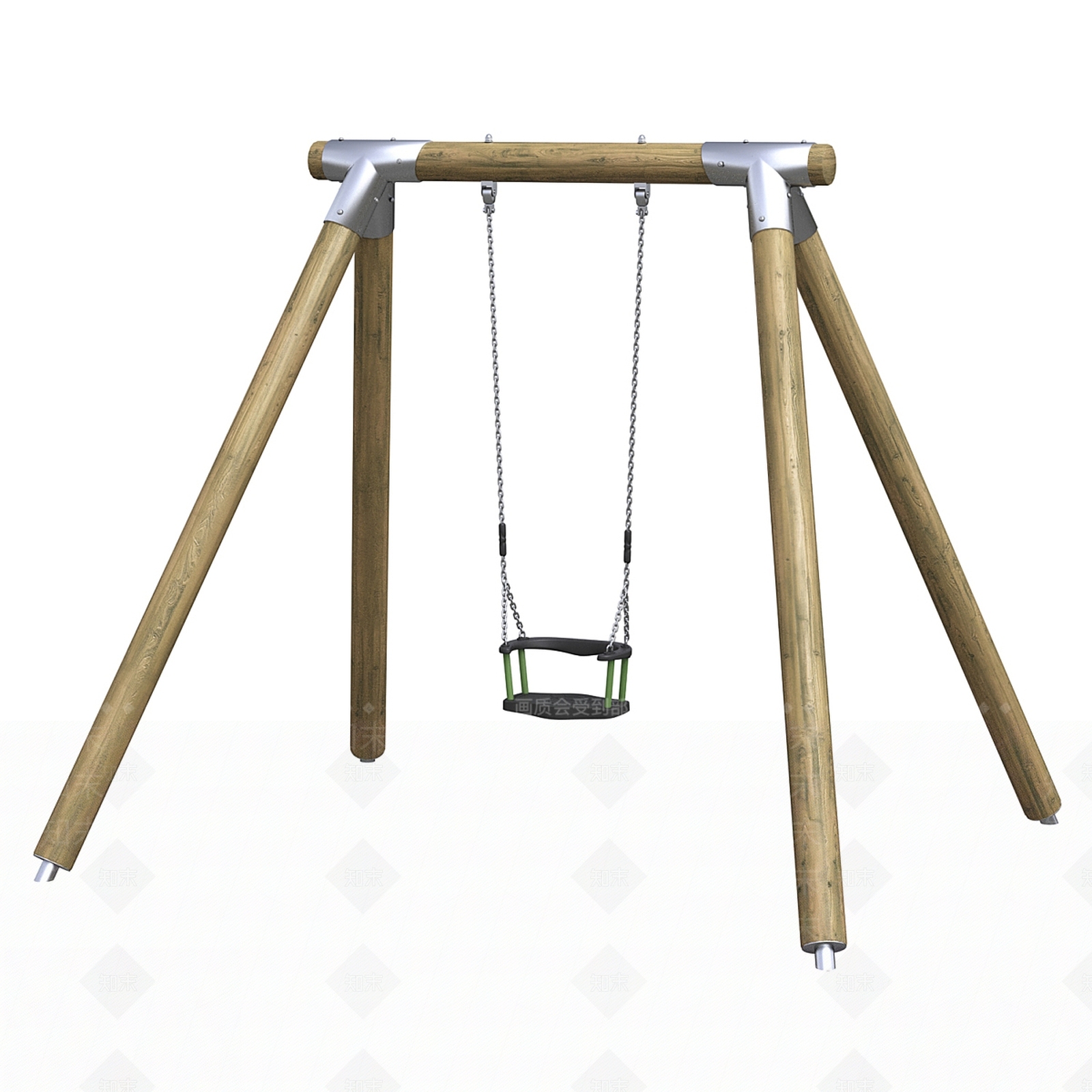 原木风游乐设施3D模型下载【ID:1229157003】