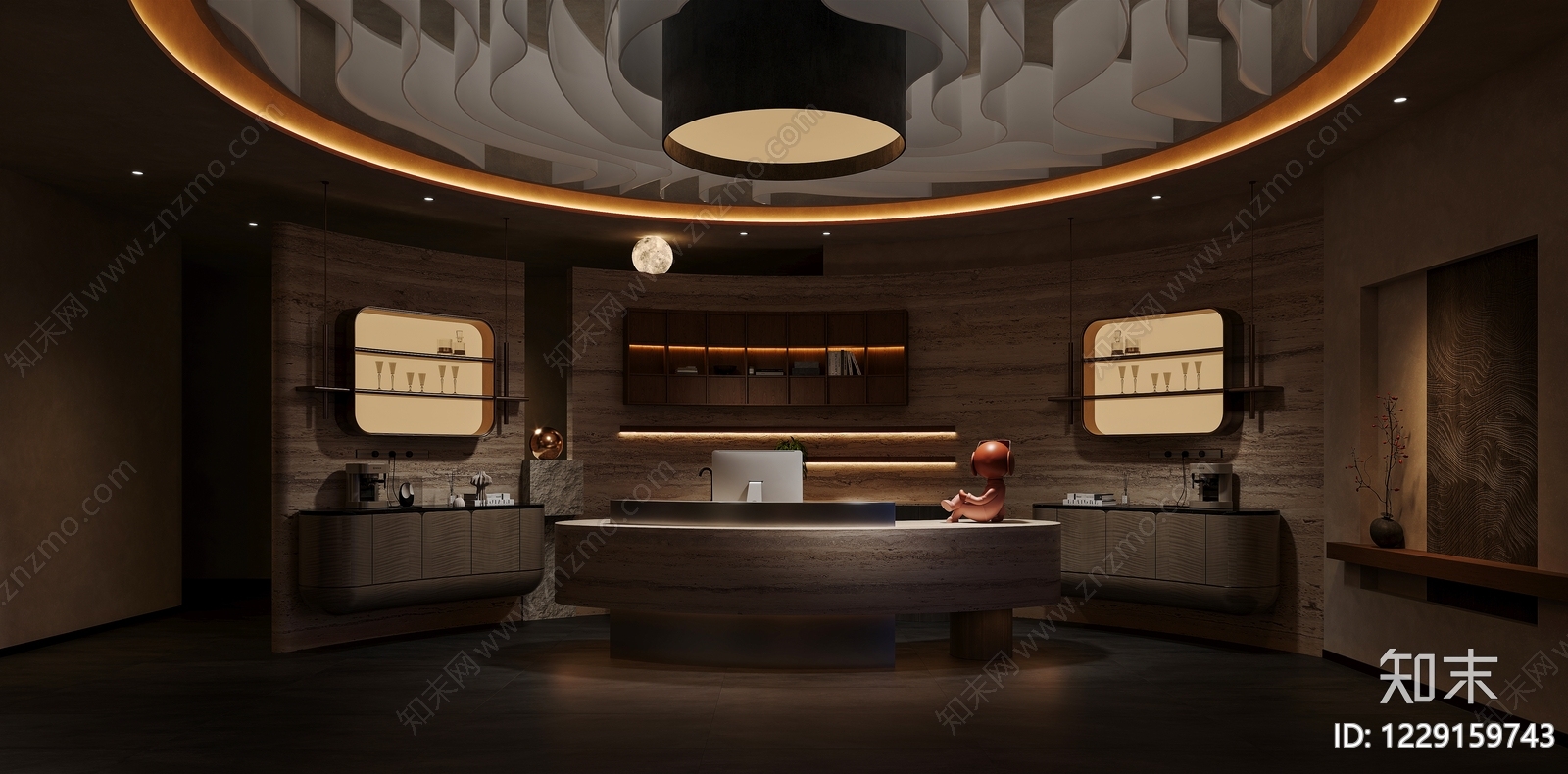 侘寂美容院3D模型下载【ID:1229159743】