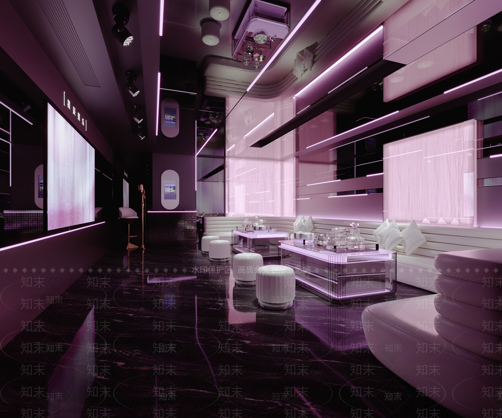 赛博朋克风KTV3D模型下载【ID:1229171916】