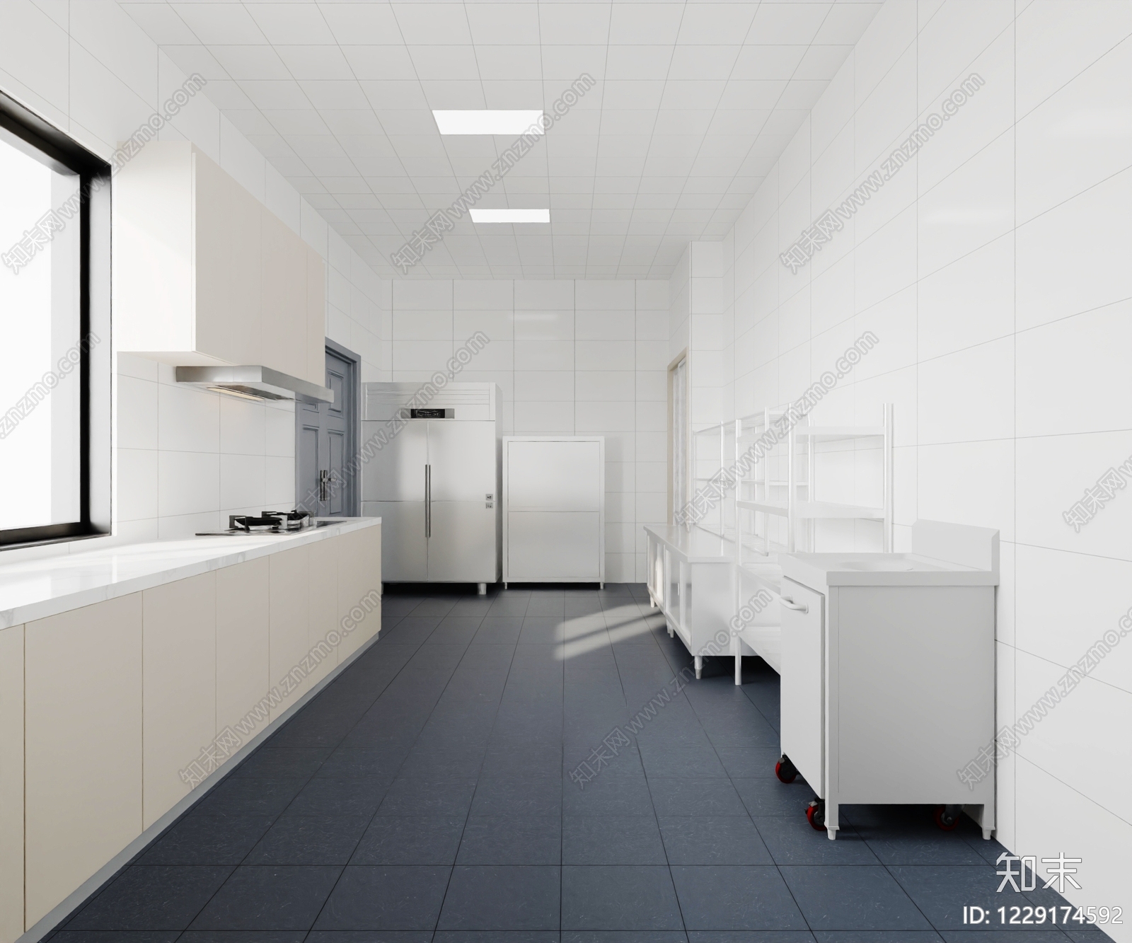 极简后厨3D模型下载【ID:1229174592】