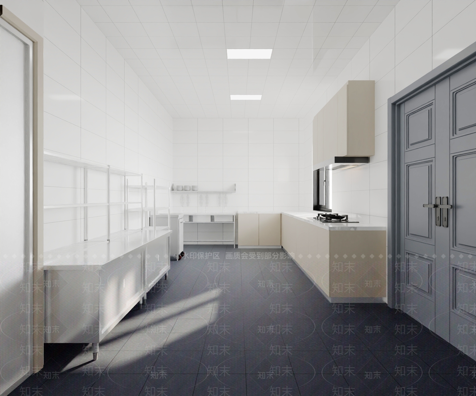 极简后厨3D模型下载【ID:1229174592】