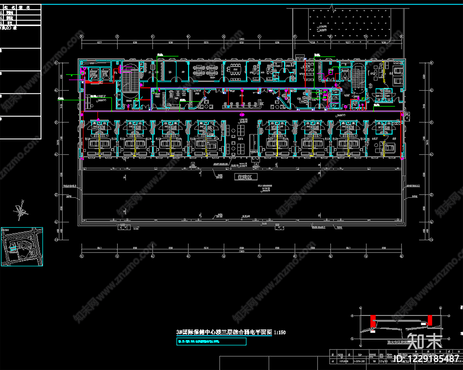 医院建筑cad施工图下载【ID:1229185487】