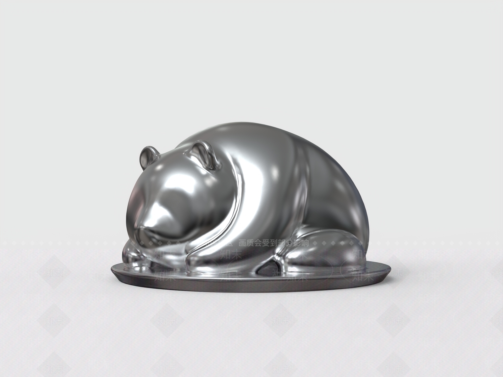 极简雕塑摆件3D模型下载【ID:1229187710】