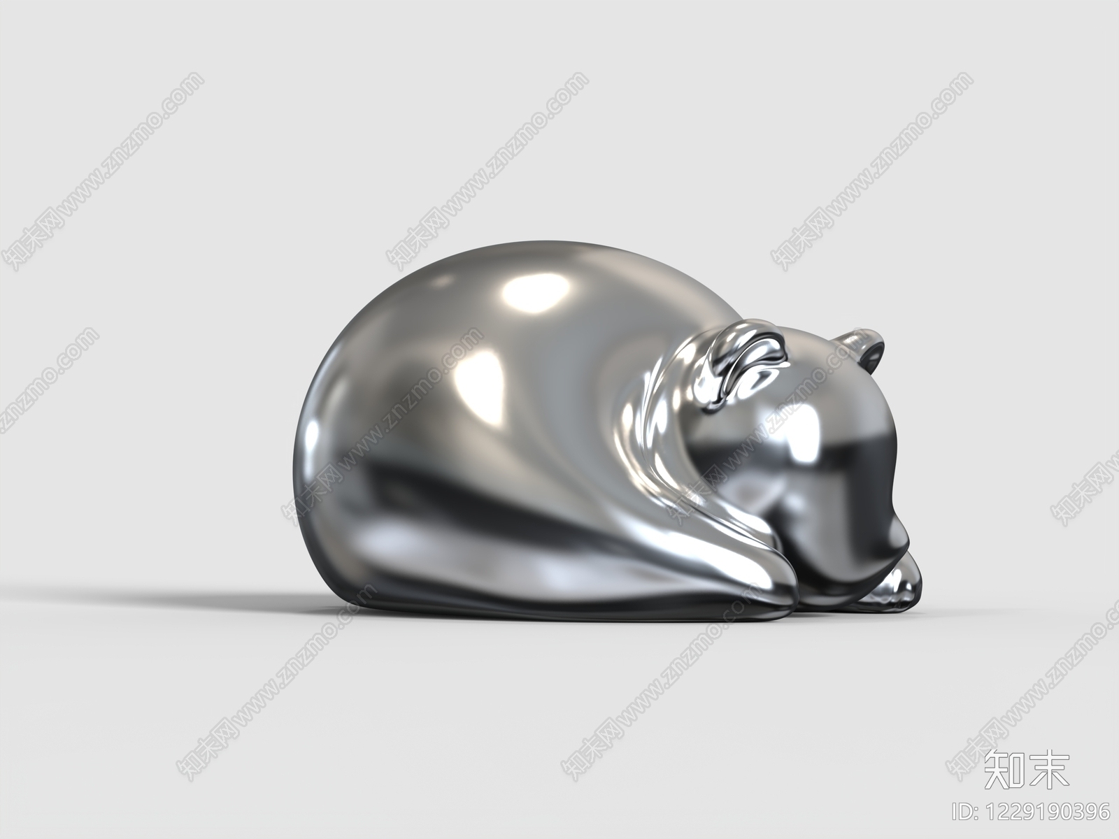 极简雕塑摆件3D模型下载【ID:1229190396】