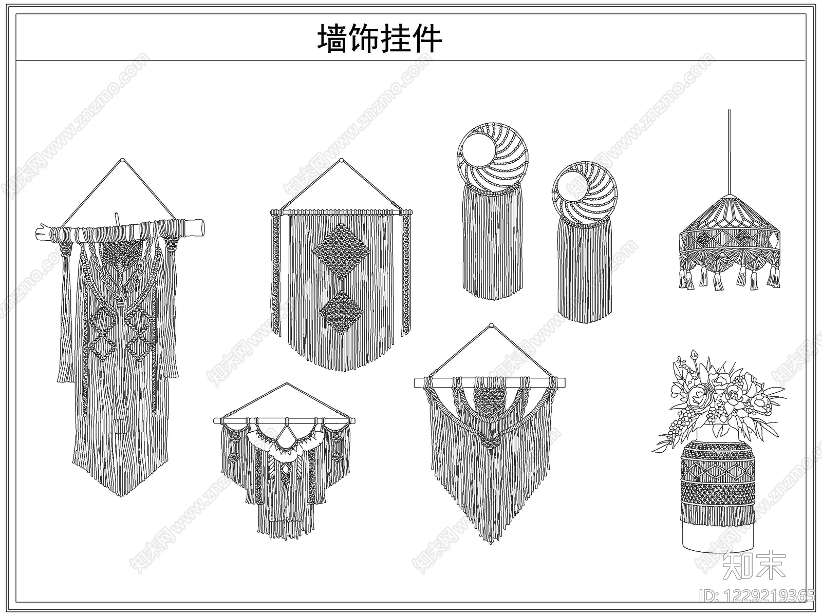 综合软装摆件图库cad施工图下载【ID:1229219365】