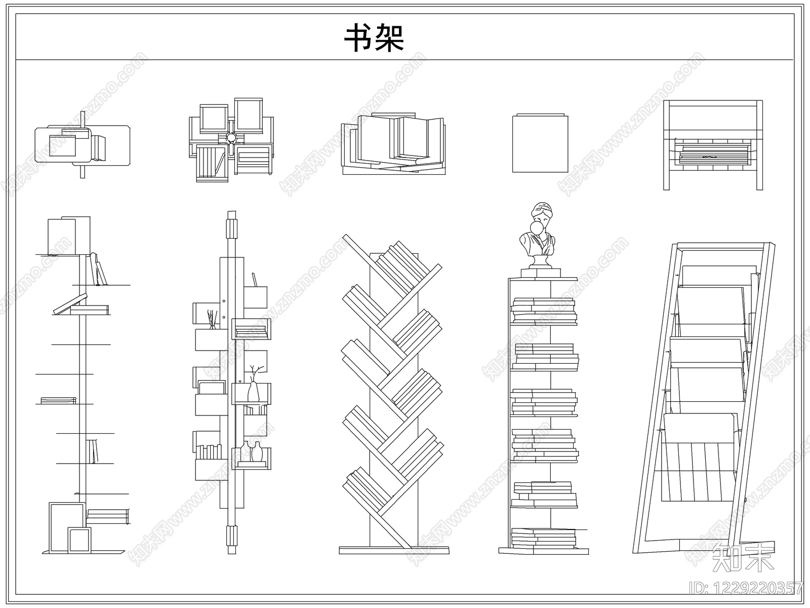 综合软装摆件图库CAD图纸