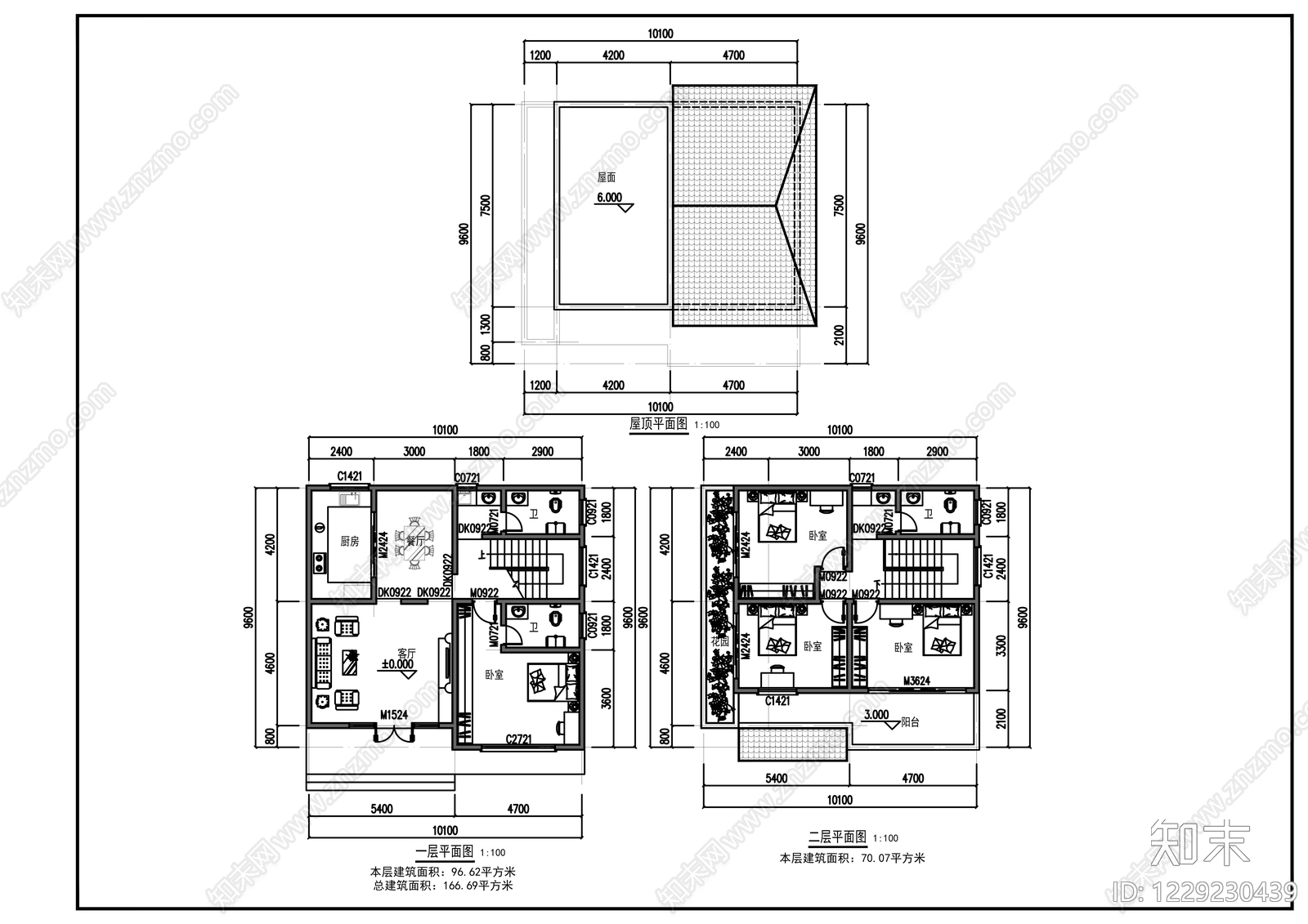 别墅建筑cad施工图下载【ID:1229230439】