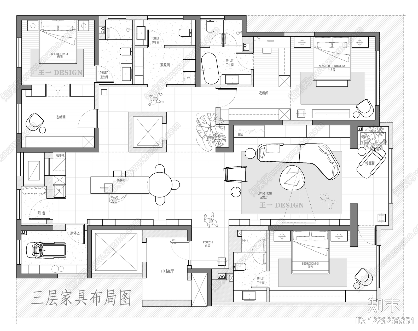 别墅cad施工图下载【ID:1229238351】