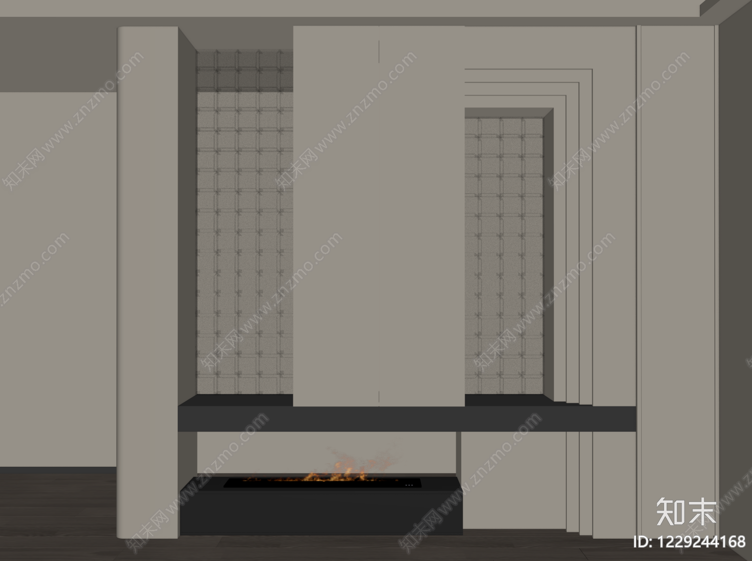 意式极简玄关SU模型下载【ID:1229244168】