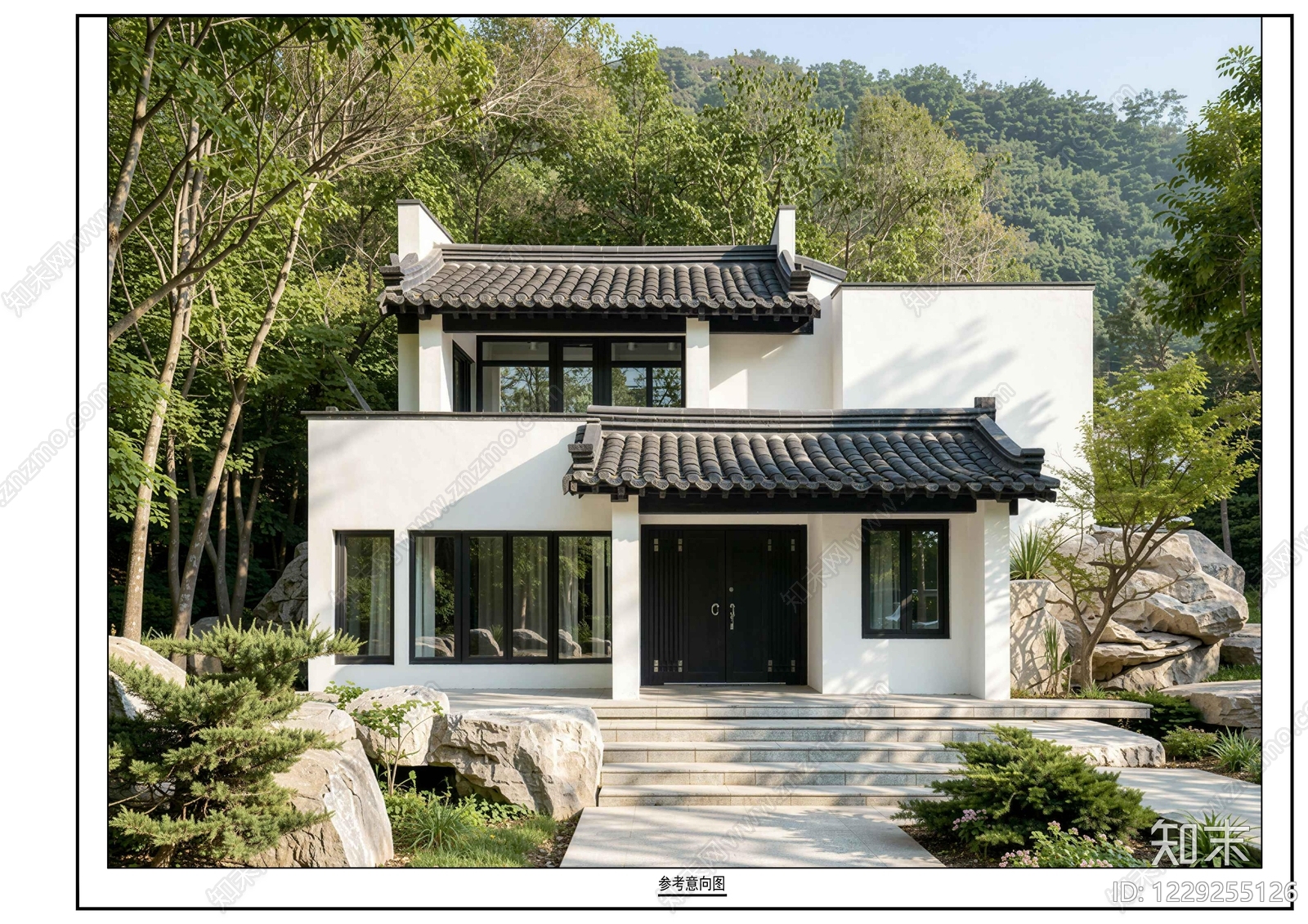 中式别墅建筑CAD图纸