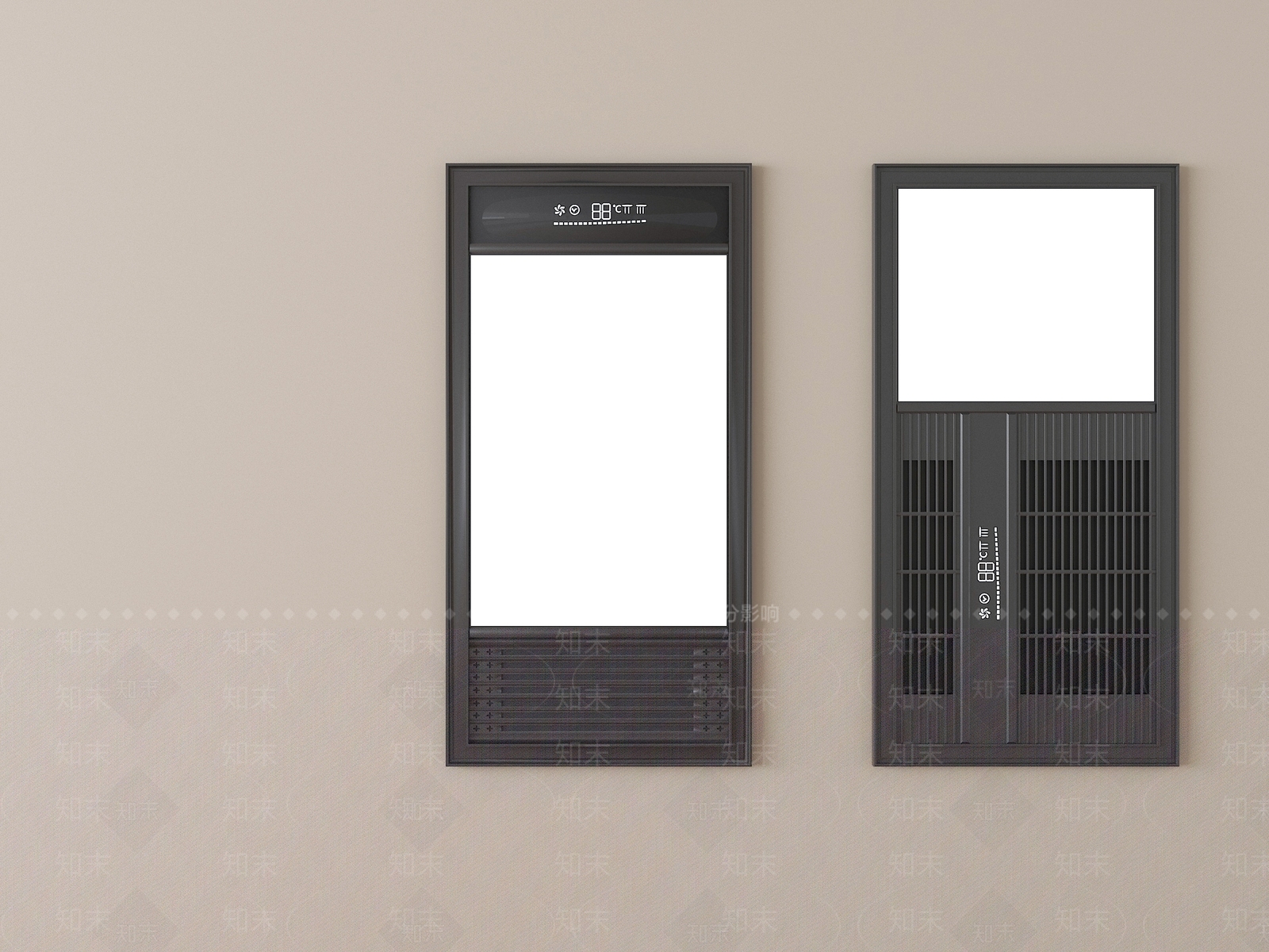 现代简约浴霸3D模型渲染效果图