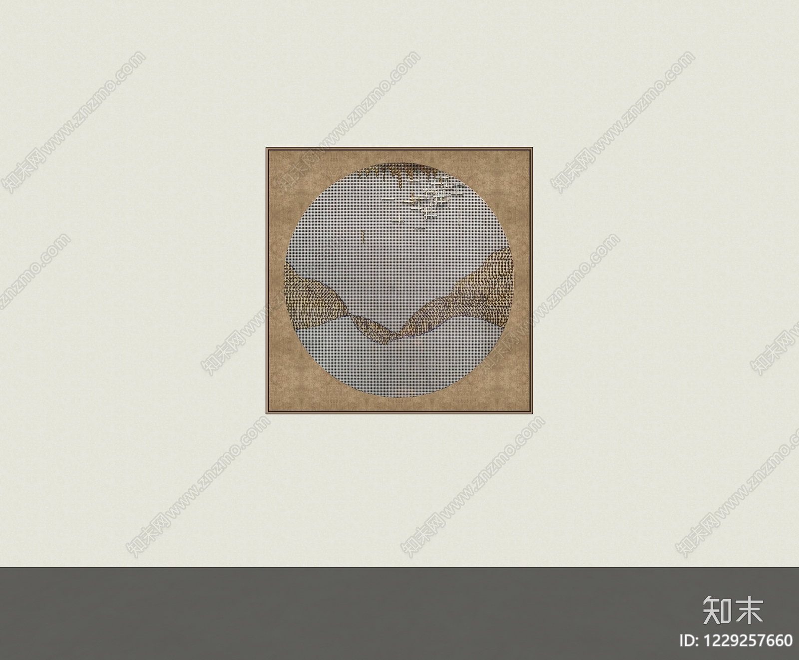 新中式挂画SU模型下载【ID:1229257660】