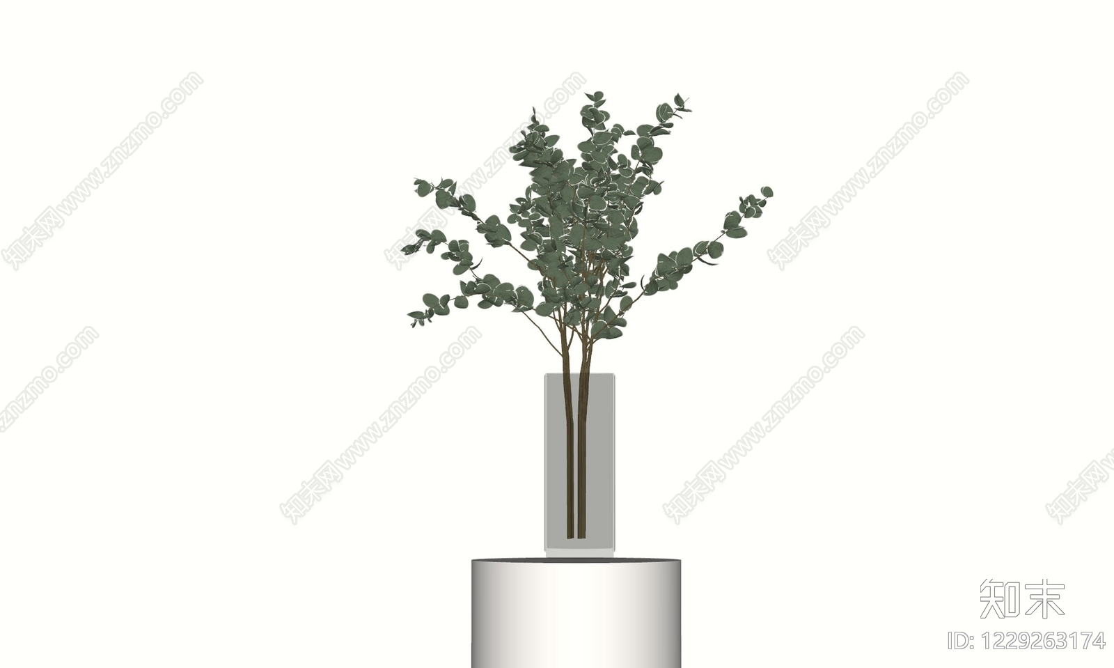 极简花艺SU模型下载【ID:1229263174】