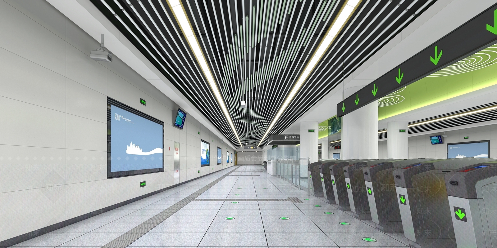 现代车站3D模型下载【ID:1229280753】