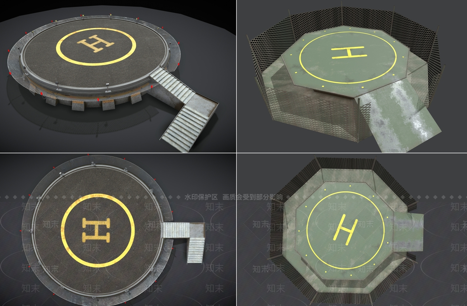 工业风冷却塔3D模型下载【ID:1229281521】
