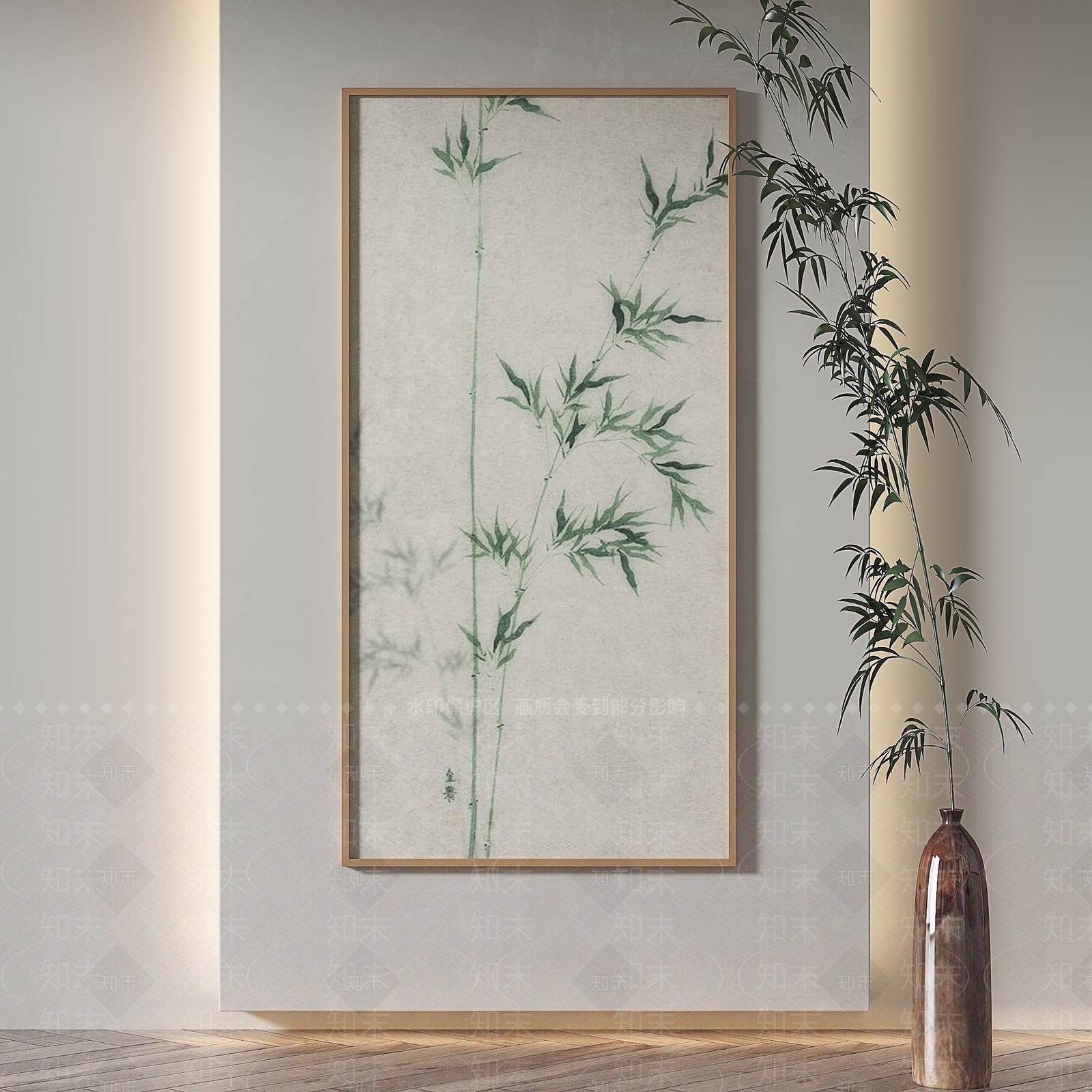 新中式宋式挂画3D模型下载【ID:1229292209】