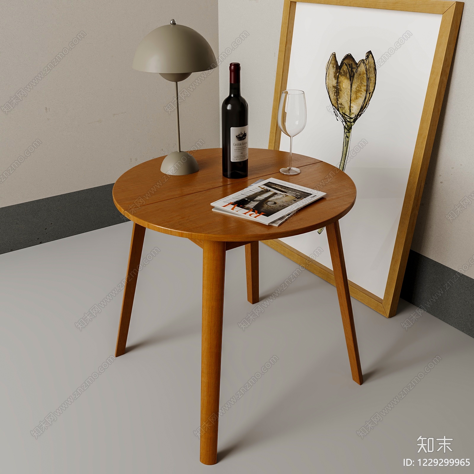 北欧边几3D模型下载【ID:1229299965】
