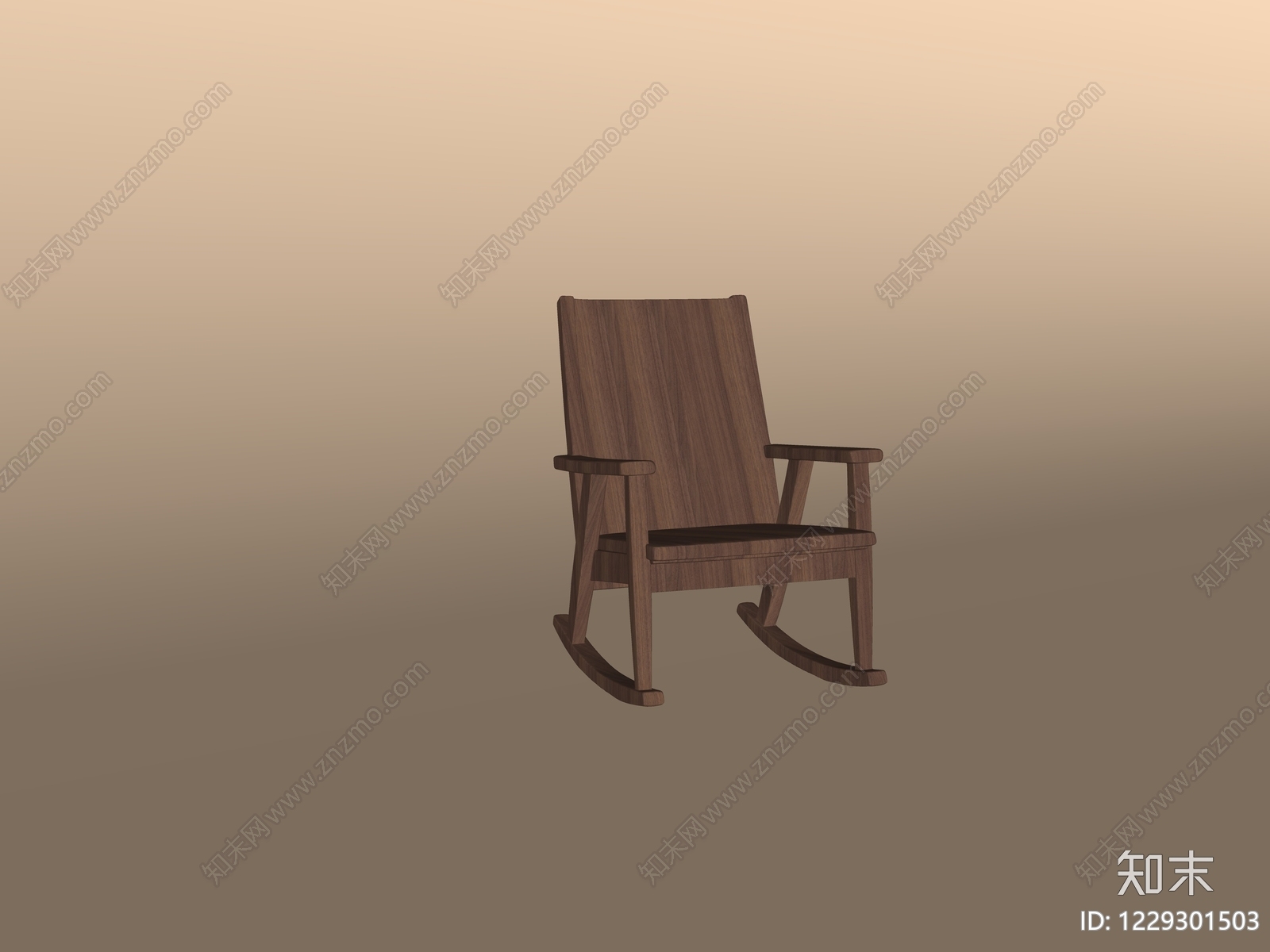 中古风摇椅SU模型下载【ID:1229301503】