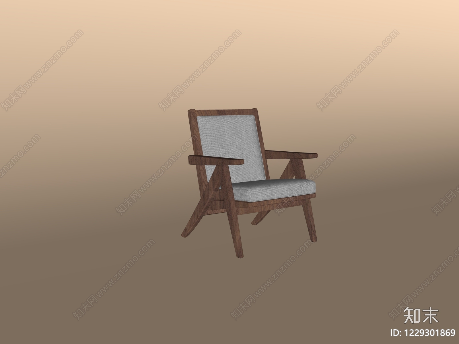 中古风休闲椅SU模型下载【ID:1229301869】