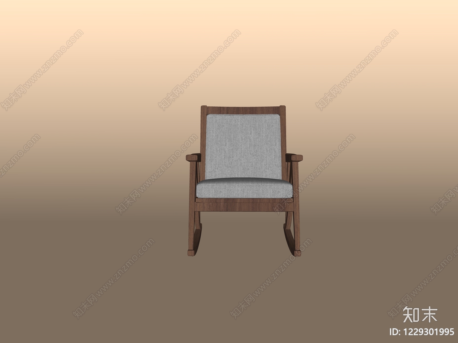 中古风摇椅SU模型下载【ID:1229301995】