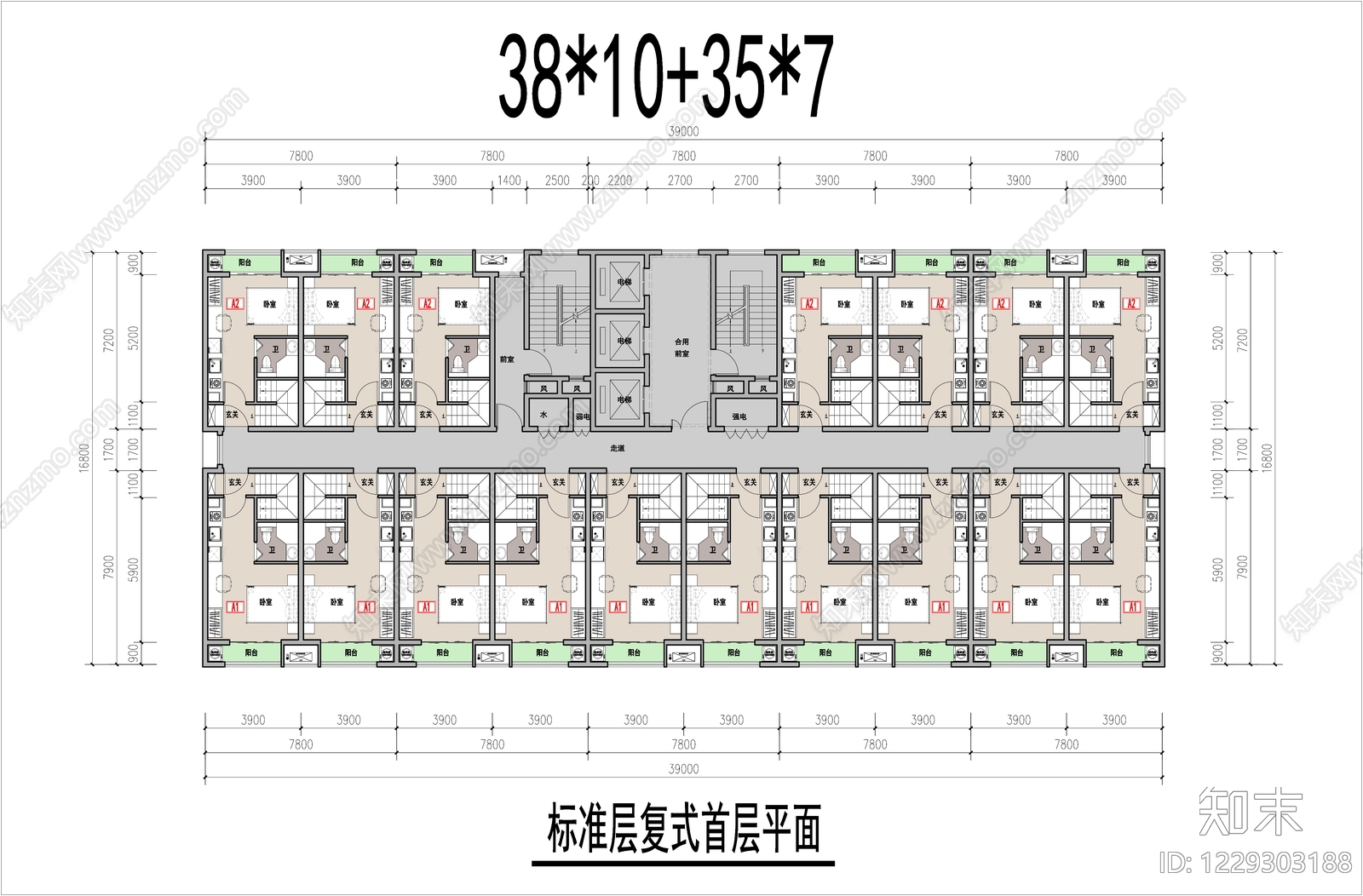 公寓建筑CAD图纸