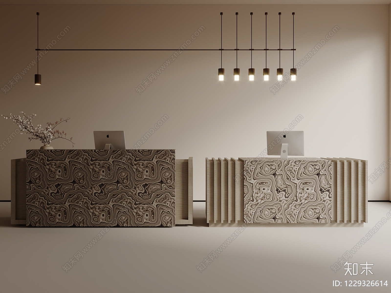 意式极简前台3D模型下载【ID:1229326614】