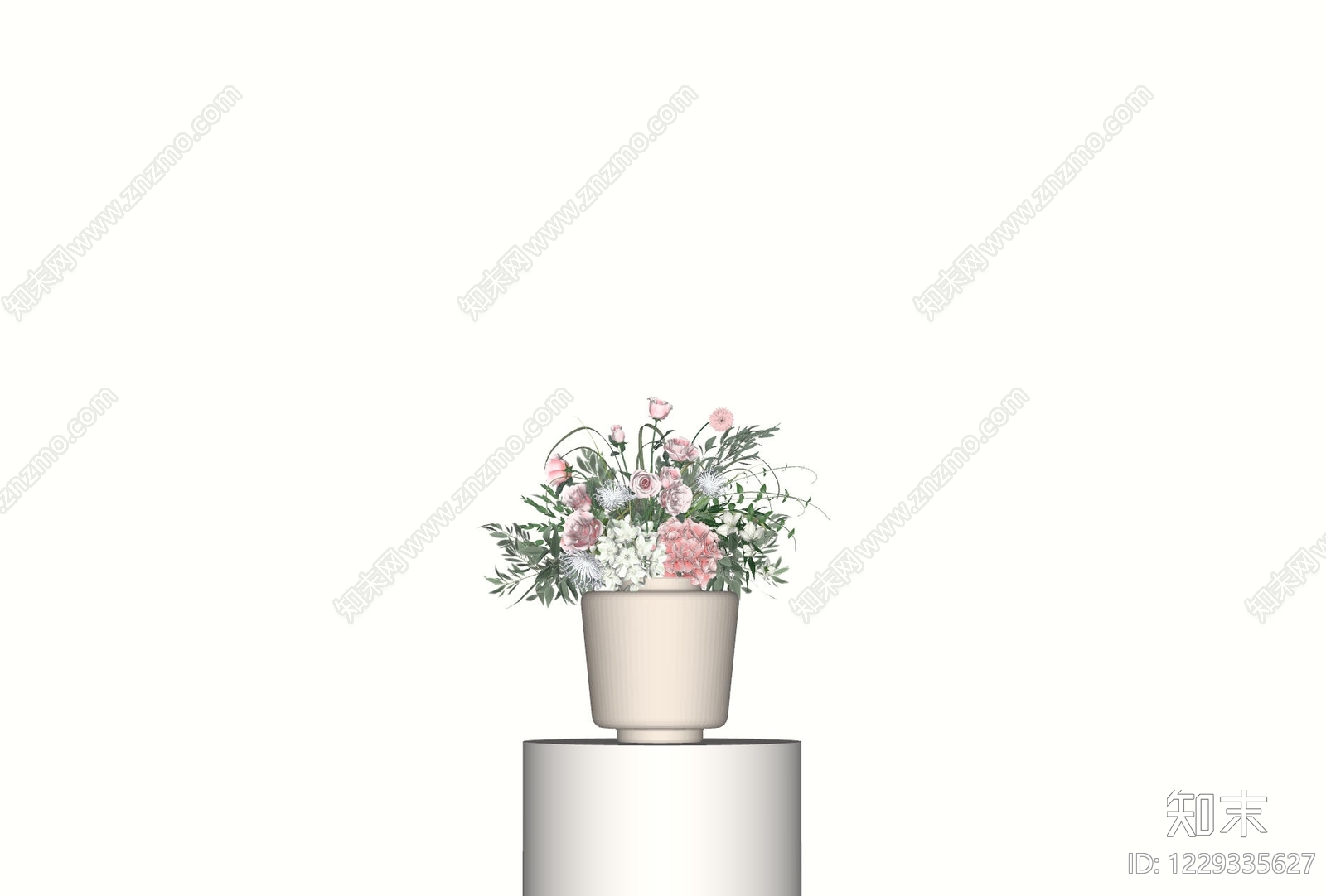 极简花艺SU模型下载【ID:1229335627】