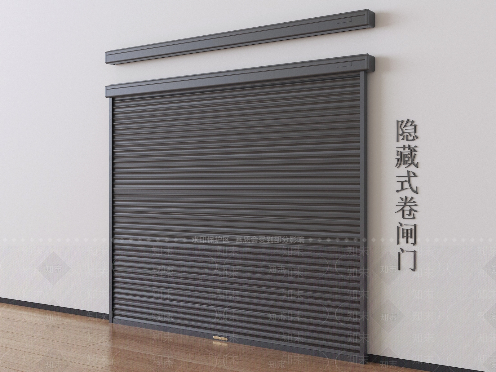 现代简约卷帘门3D模型下载【ID:1229342047】