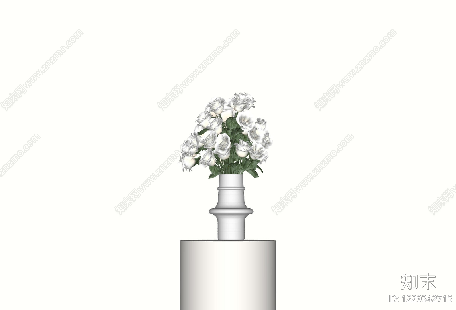 极简花艺SU模型下载【ID:1229342715】