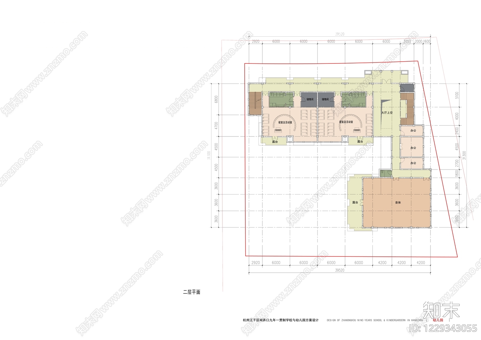 幼儿园建筑cad施工图下载【ID:1229343055】