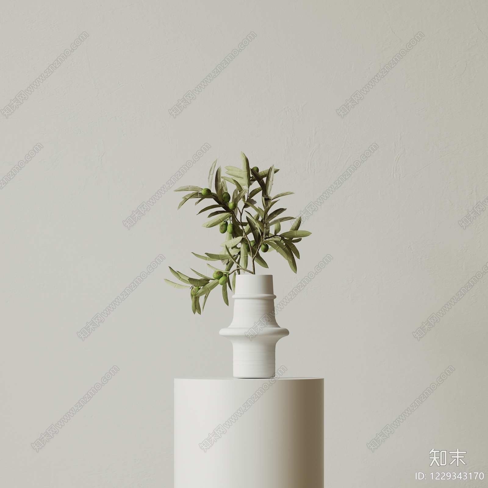 极简花艺SU模型下载【ID:1229343170】