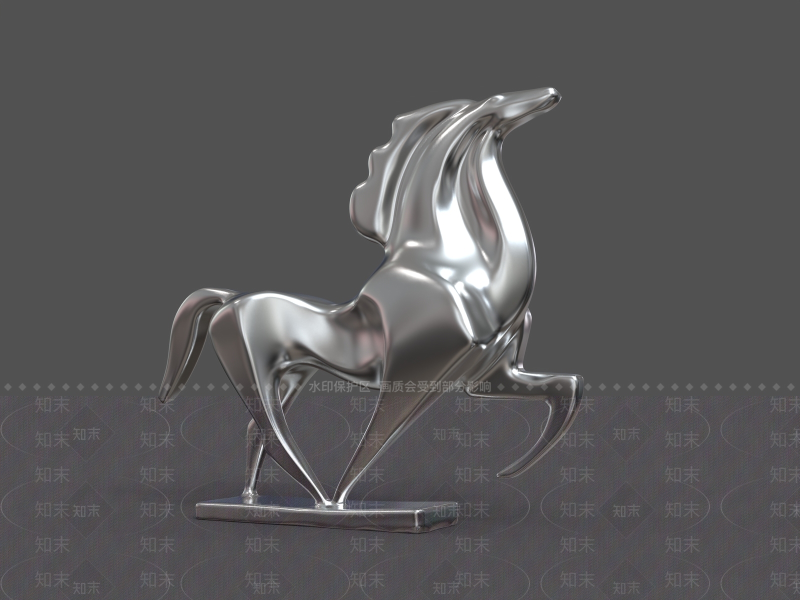 极简雕塑摆件3D模型下载【ID:1229343887】