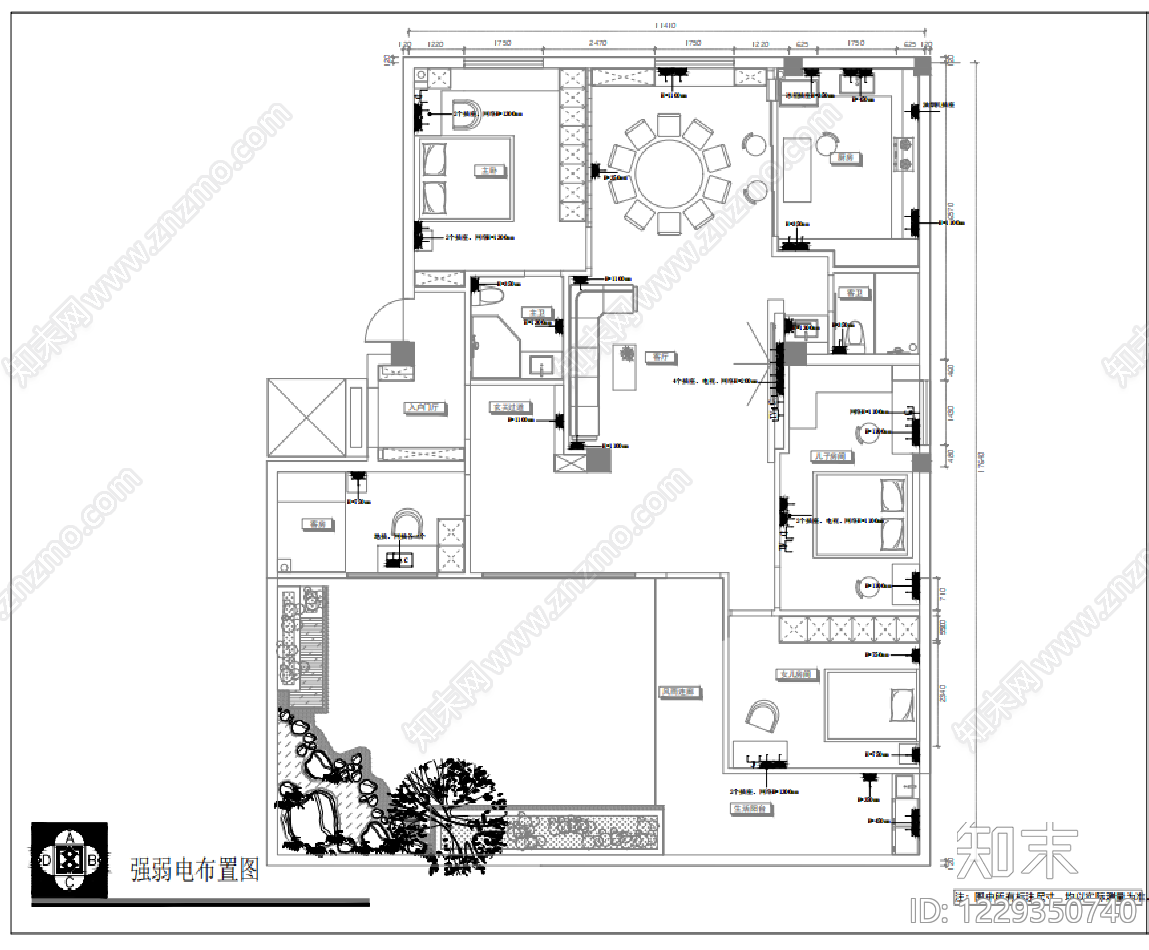 大平层cad施工图下载【ID:1229350740】